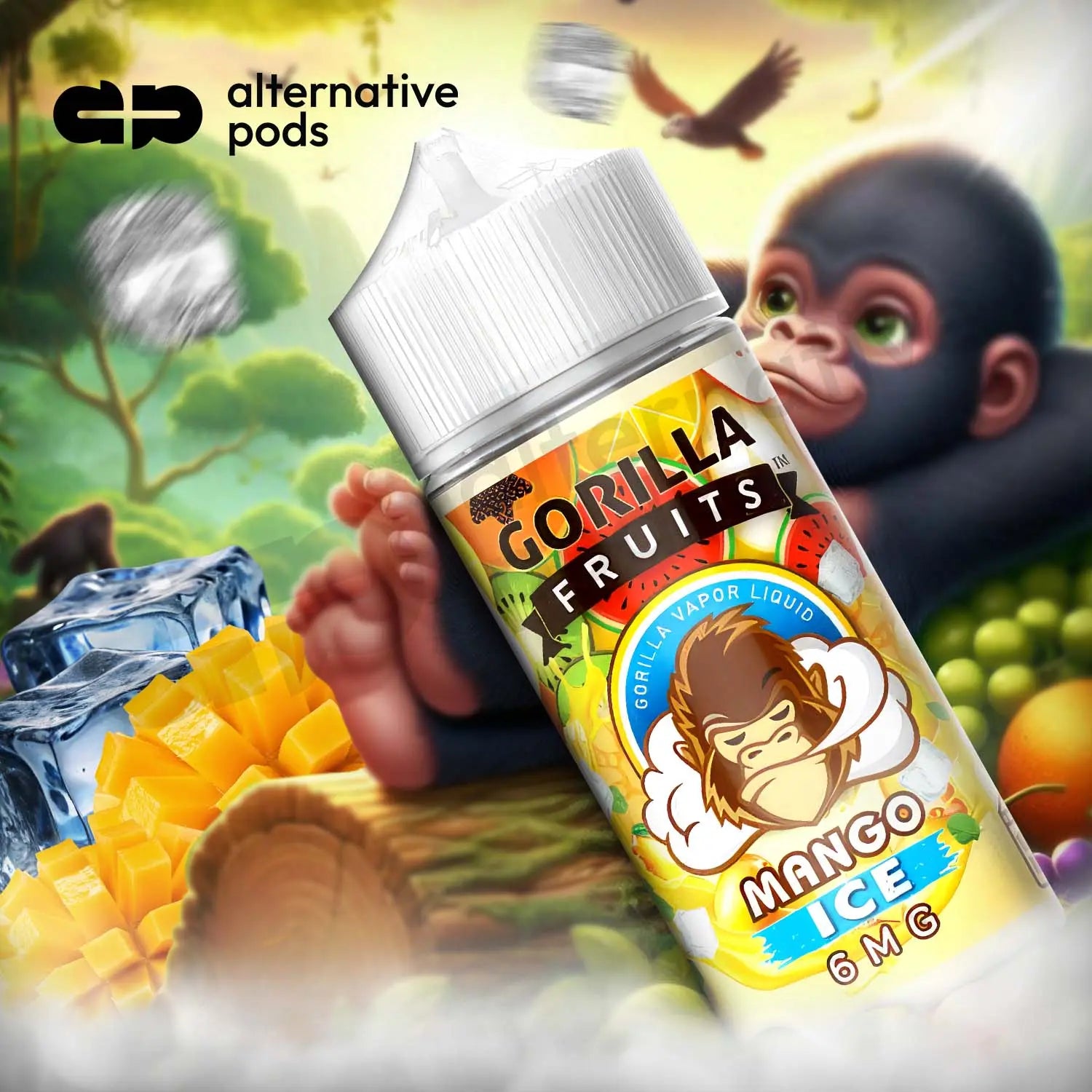 Gorilla Fruits E-Liquid 100ML - Mango Ice 