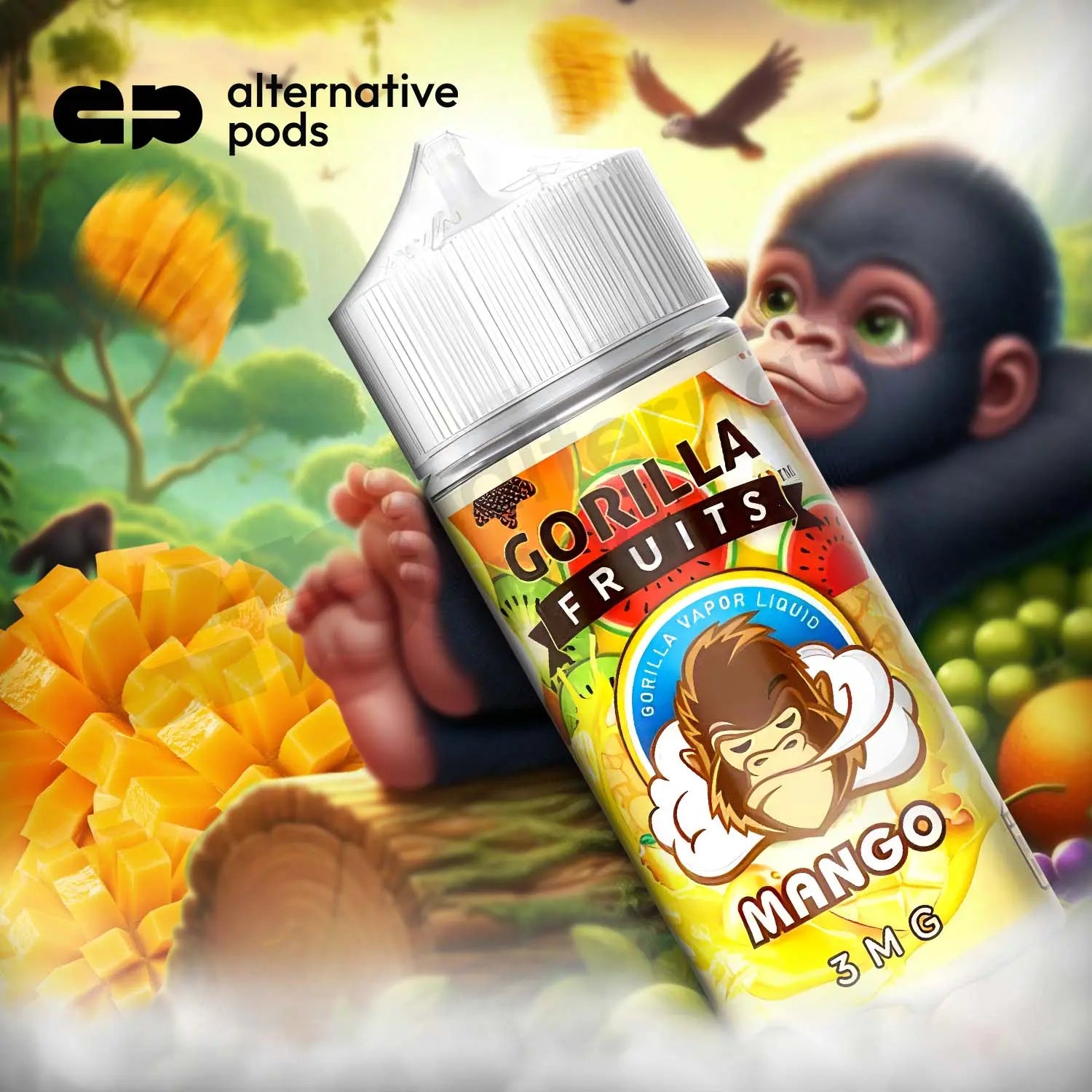 Gorilla Fruits E-Liquid 100ML - Mango 