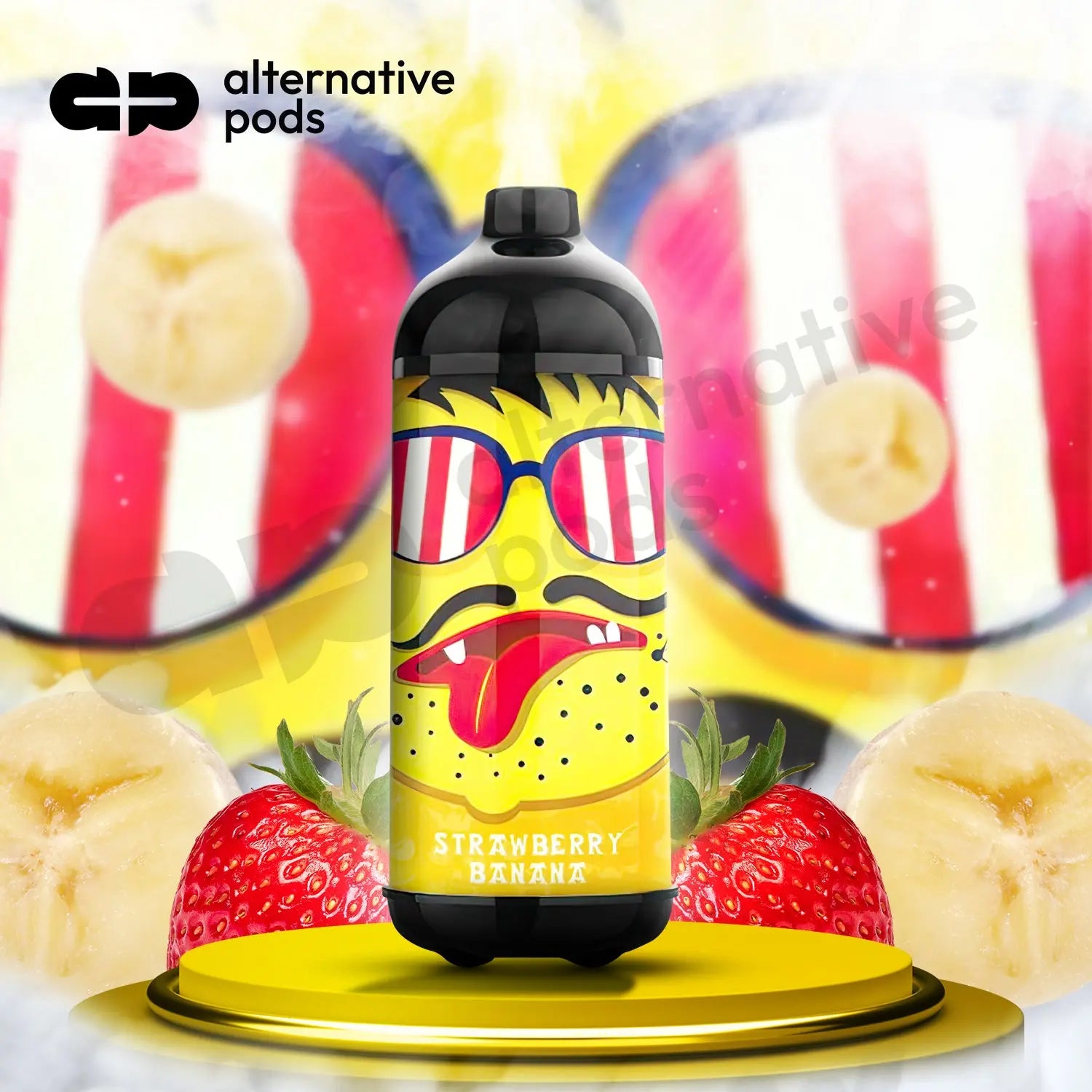 Guii Labs 4000 Puffs Disposable Vape 5% - Strawberry Banana 