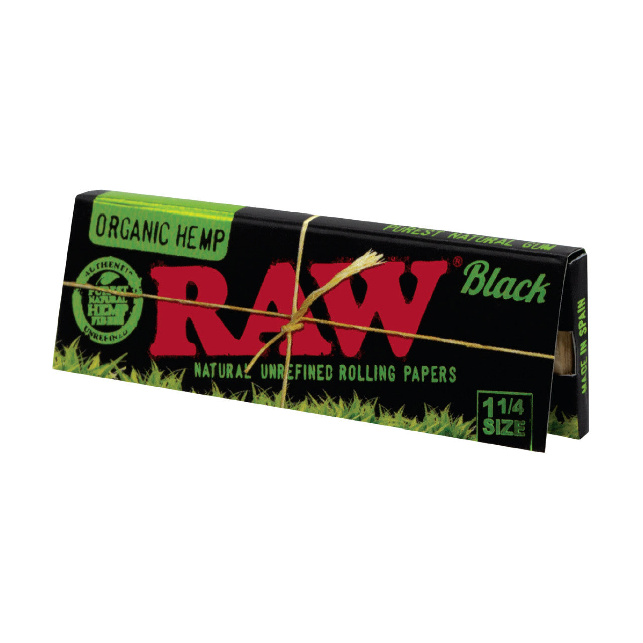 RAW Organic Hemp Black Rolling Papers 1¼ (50ct)