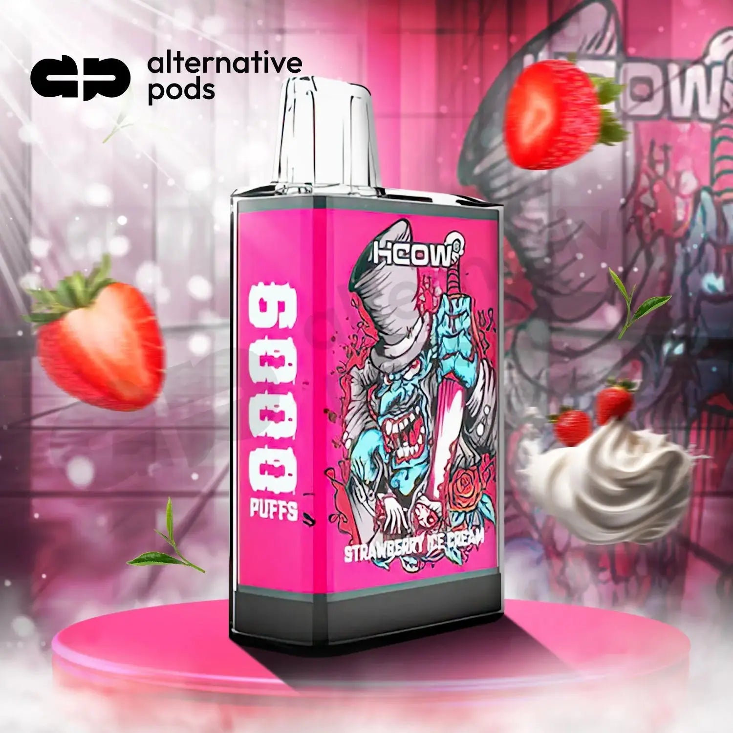 HCOW CR6000 DISPOSABLE VAPE 5% - Alternative pods | Online Vape & Smoke Shop