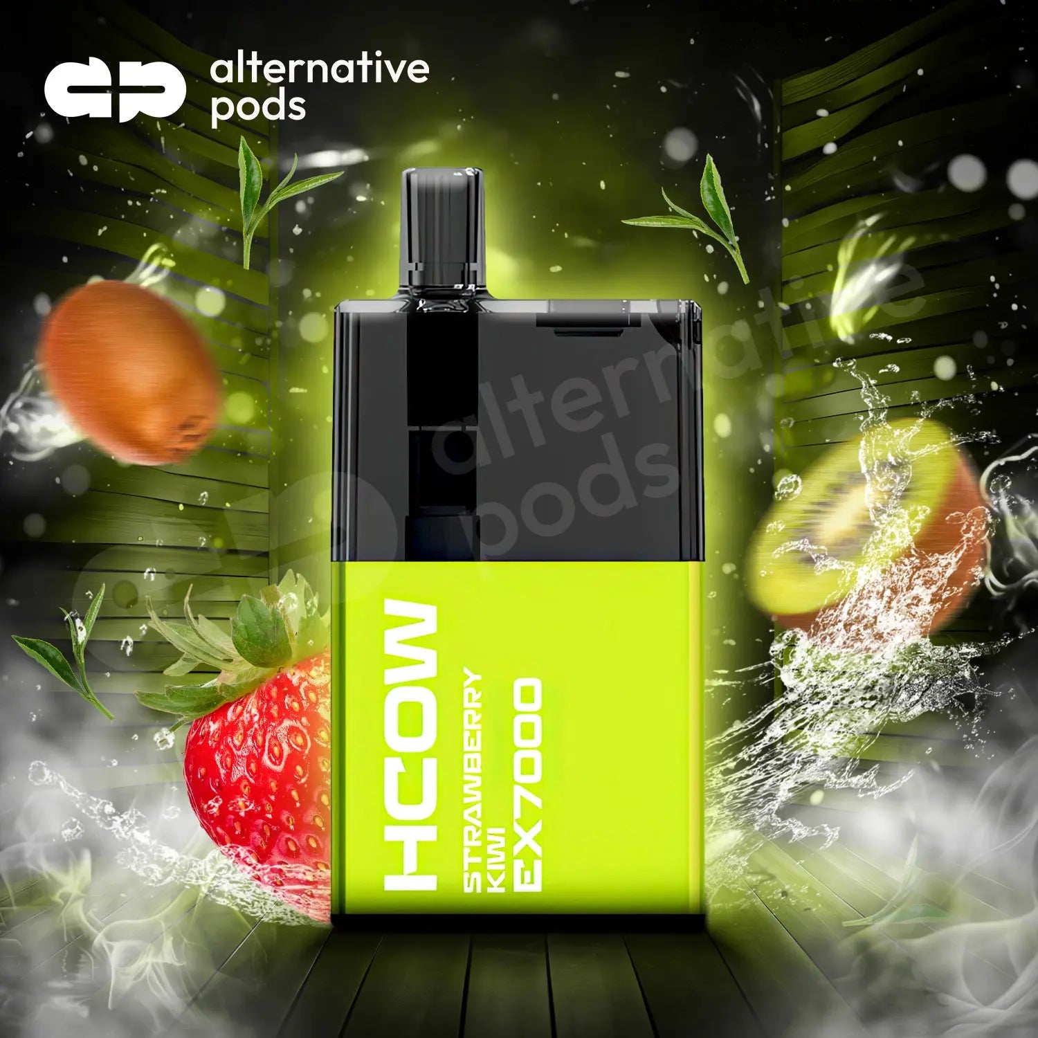 HCOW EX7000 Puffs Disposable Vape - Strawberry Kiwi 