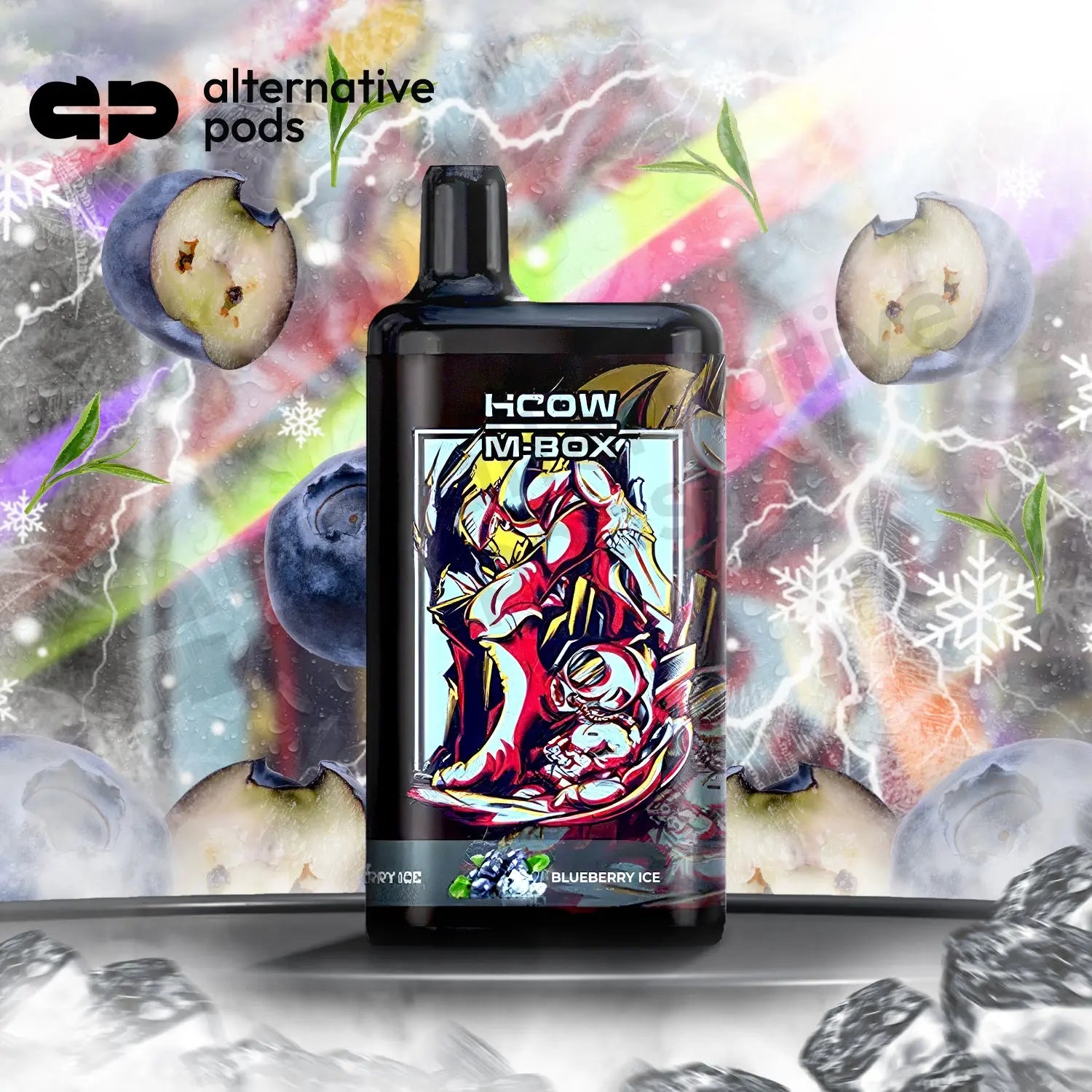 HCOW M-Box 6000 Puffs Disposable Vape - Blueberry Ice 