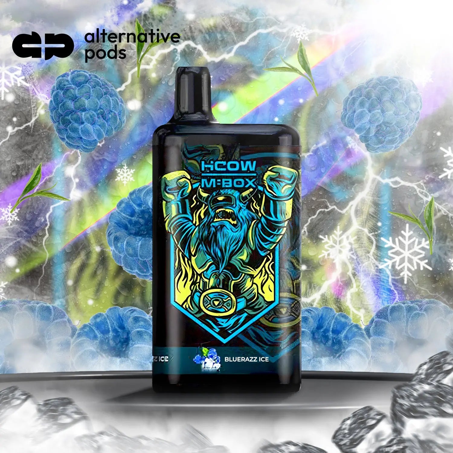 HCOW M-Box 6000 Puffs Disposable Vape - Bluerazz Ice 