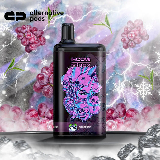 HCOW M-Box 6000 Puffs Disposable Vape - Grape Ice 
