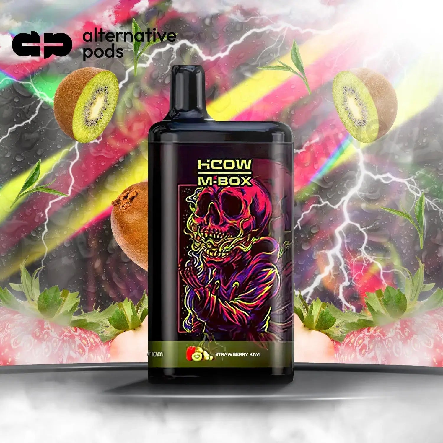 HCOW M-Box 6000 Puffs Disposable Vape - Strawberry Kiwi 