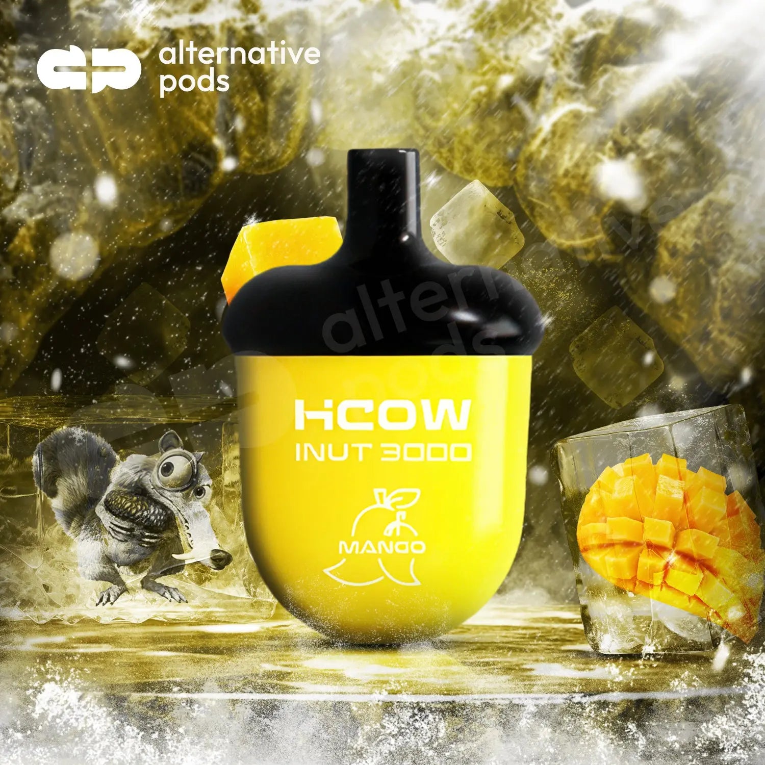 HCOW iNut 3000 Puffs Disposable Vape - Mango 