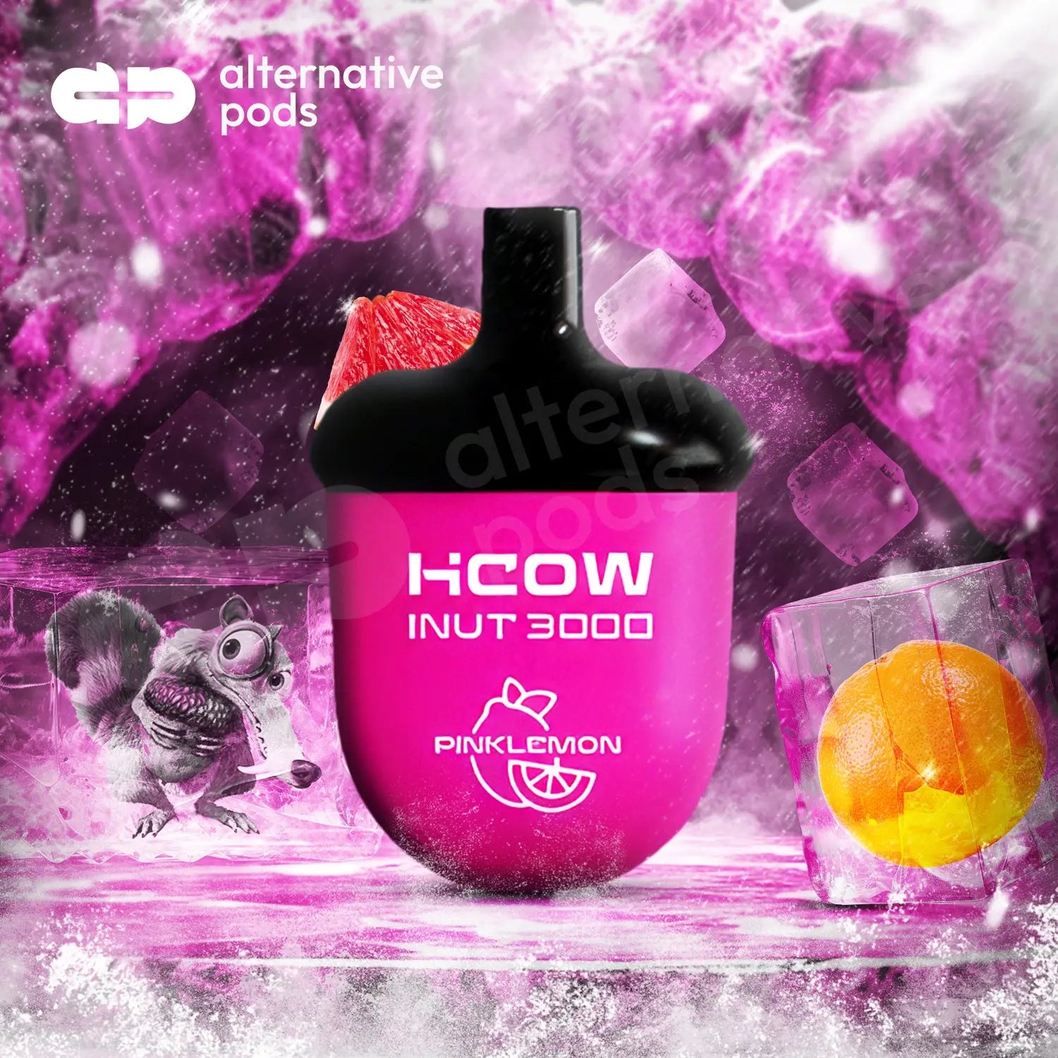 HCOW iNut 3000 Puffs Disposable Vape - Pink Lemon 