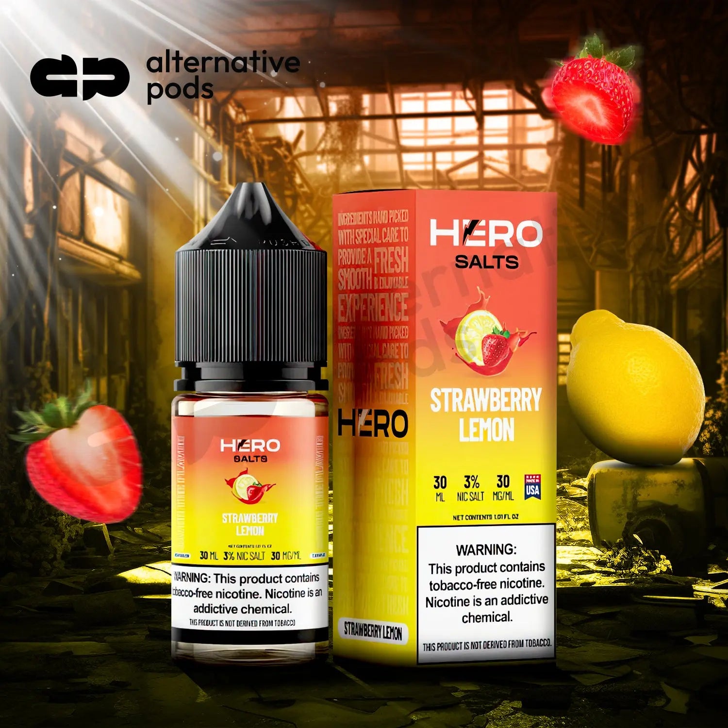 Hero Salts Synthetic Nicotine Salt E-Liquid 30ML - Alternative pods | Online Vape & Smoke Shop