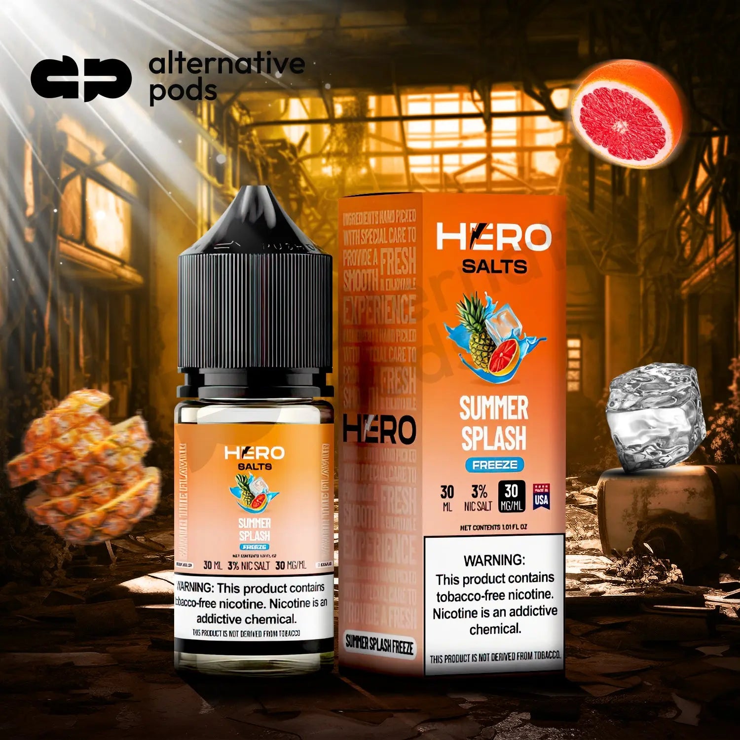 Hero Salts Synthetic Nicotine Salt E-Liquid 30ML - Alternative pods | Online Vape & Smoke Shop