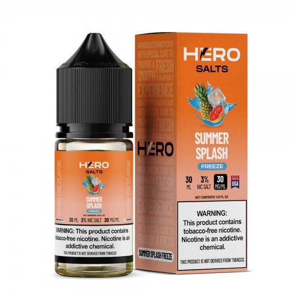 Hero Salts Synthetic Nicotine Salt E-Liquid 30ML - Summer Splash Freeze