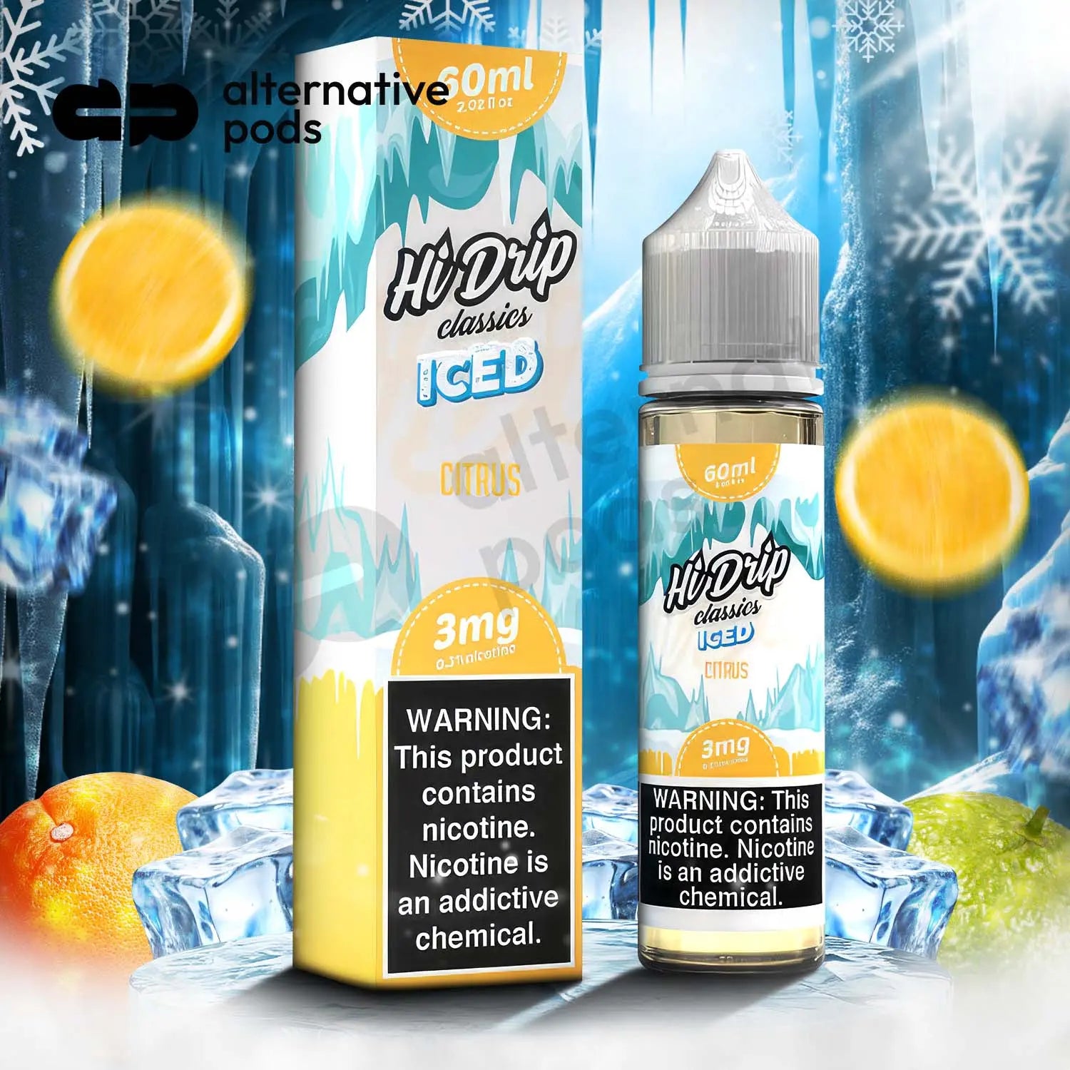 Hi-Drip Classics Iced E-Liquid 60ML - Citrus 