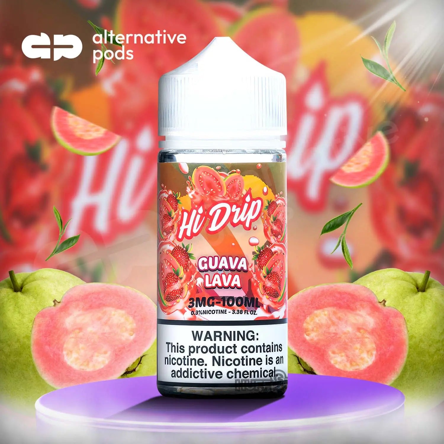 Hi-Drip E-Liquid 100ML - Guava Lava 