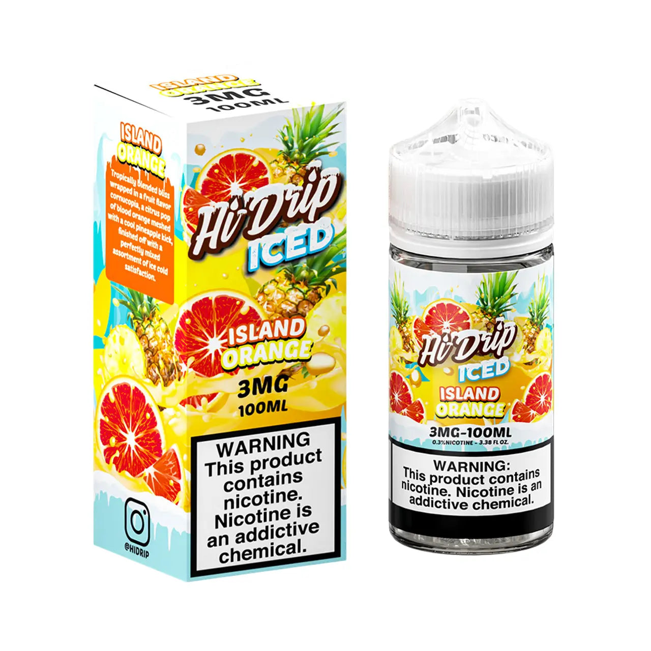 Hi-Drip Iced E-Liquid 100ML - Island Orange 