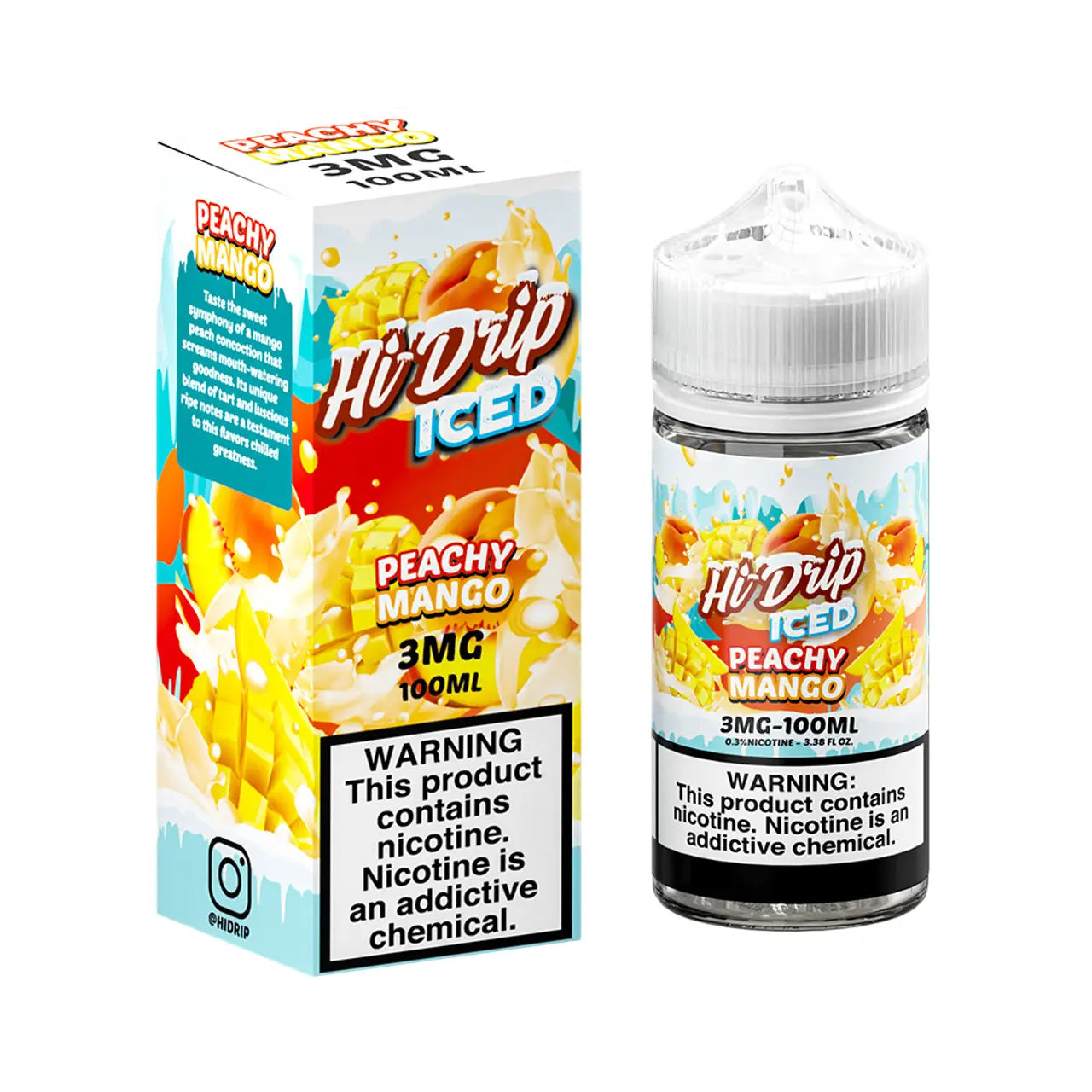 Hi-Drip Iced E-Liquid 100ML - Peachy Mango 