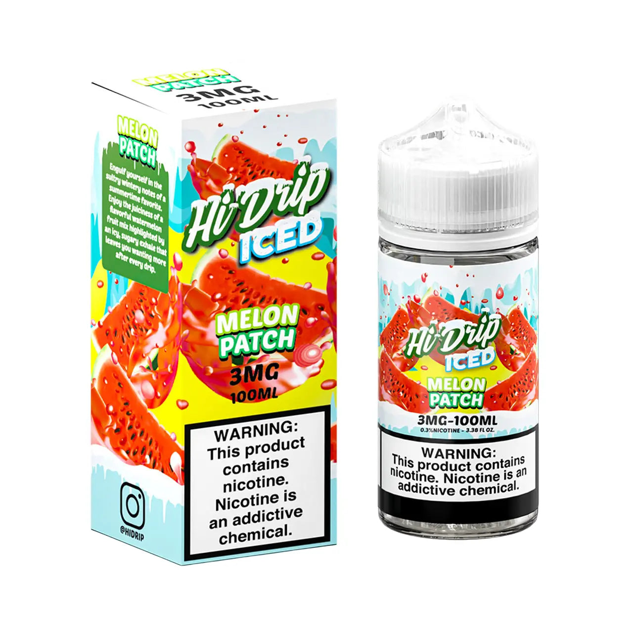 Hi-Drip Iced E-Liquid 100ML - Melon Patch 