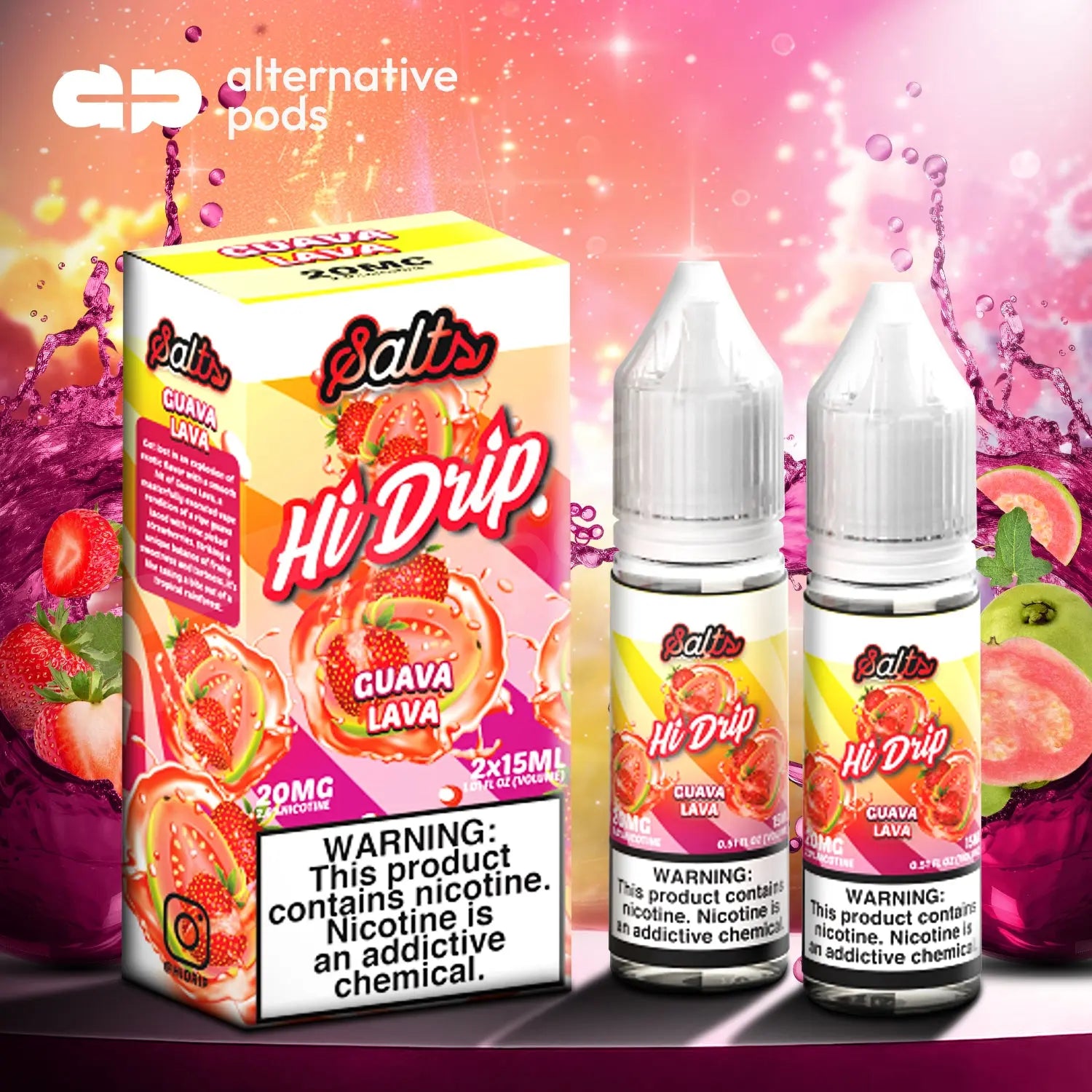 Hi-Drip Salts Nicotine Salt E-Liquid 30ML (2 x 15ML) - Alternative pods | Online Vape & Smoke Shop