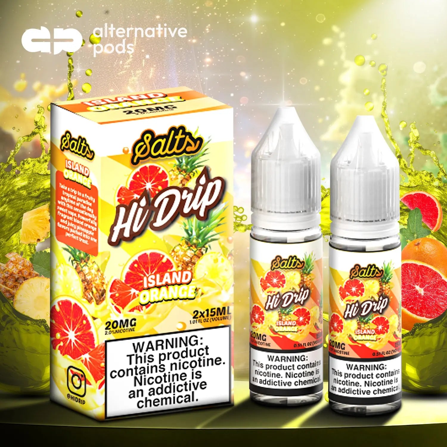 Hi-Drip Salts Nicotine Salt E-Liquid 30ML (2 x 15ML) - Alternative pods | Online Vape & Smoke Shop