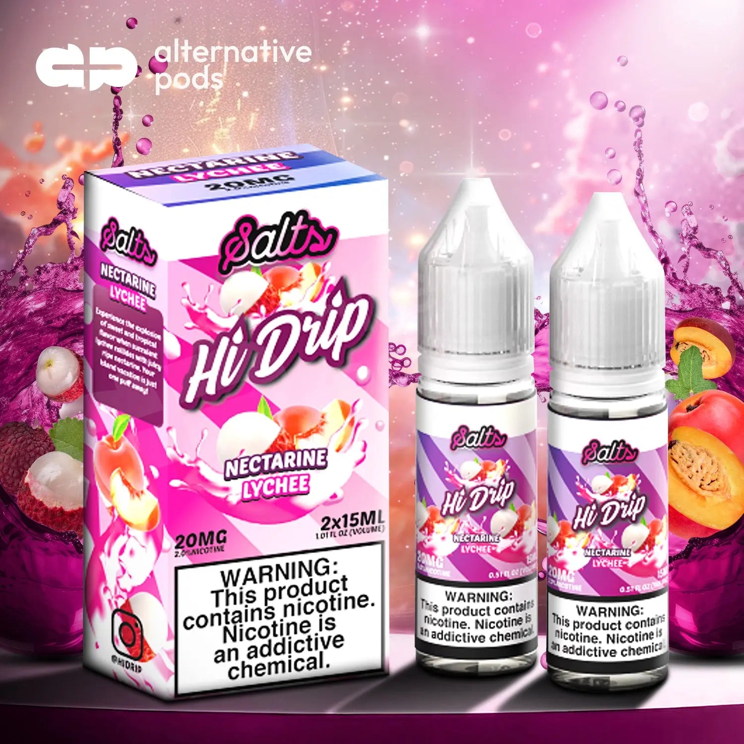 Hi-Drip Salts Nicotine Salt E-Liquid 30ML (2 x 15ML) - Alternative pods | Online Vape & Smoke Shop