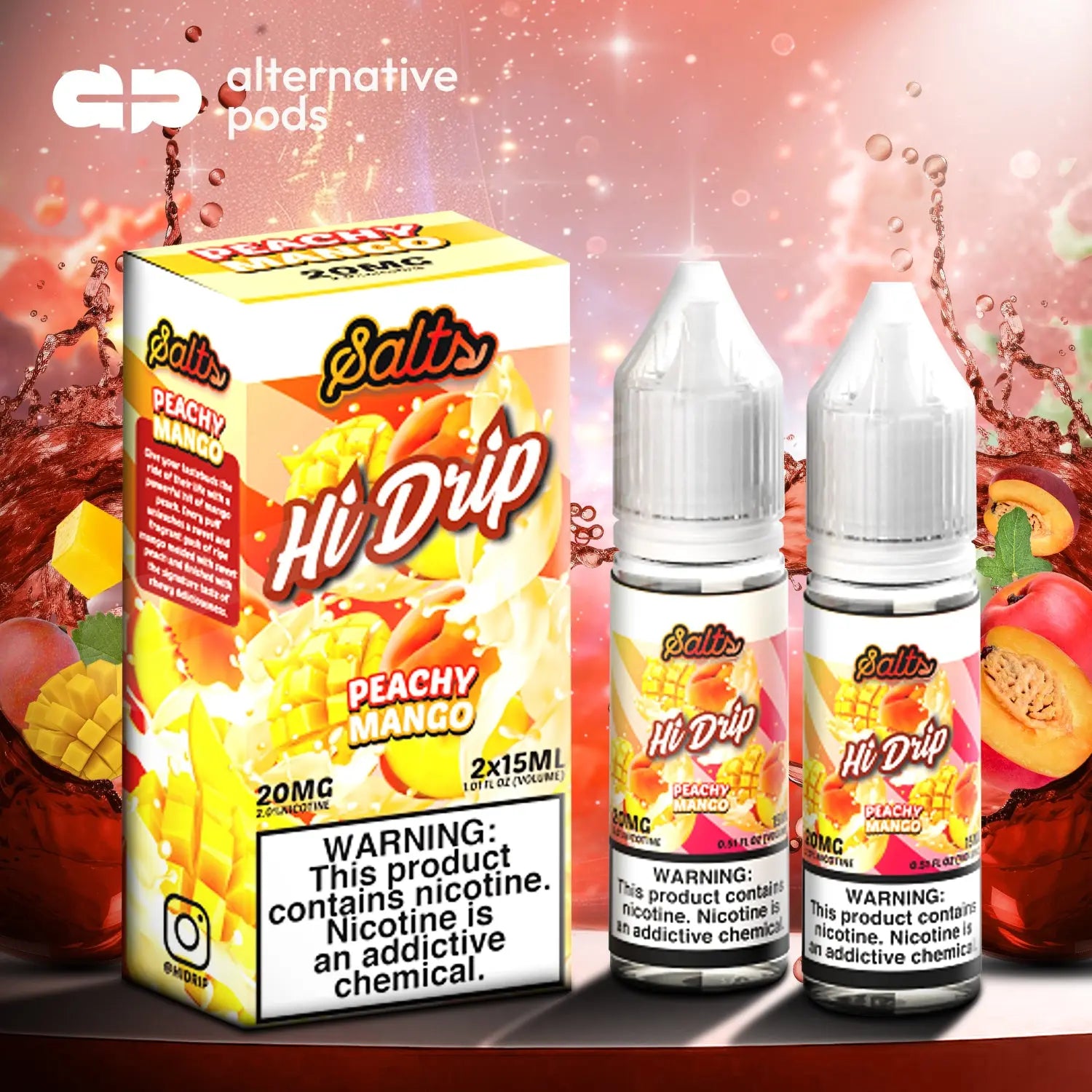 Hi-Drip Salts Nicotine Salt E-Liquid 30ML (2 x 15ML) - Alternative pods | Online Vape & Smoke Shop