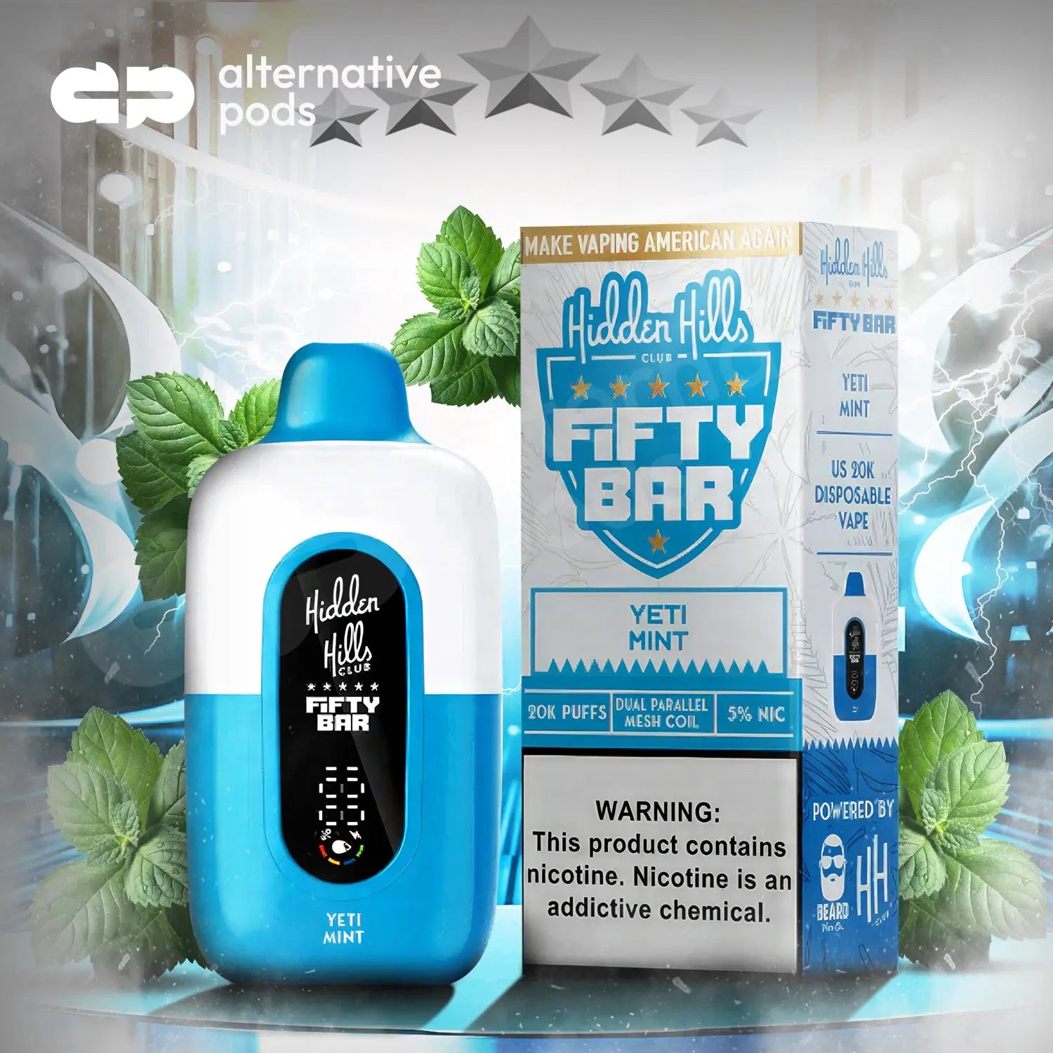 Hidden Hills x Fifty Bar 20K - Alternative pods | Online Vape & Smoke Shop