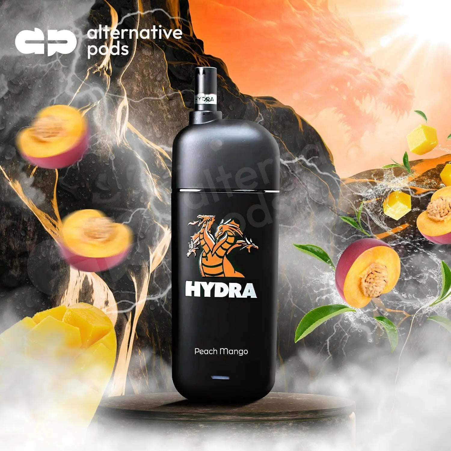 Hydra 5000 Puffs Disposable Vape with Filters 3% - Peach Mango 