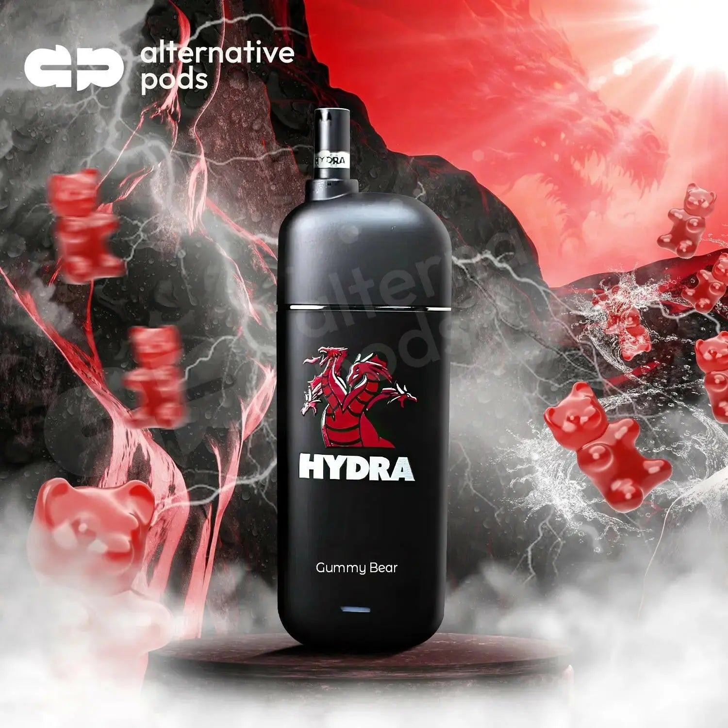 Hydra 5000 Puffs Disposable Vape with Filters 3% - Gummy Bear 