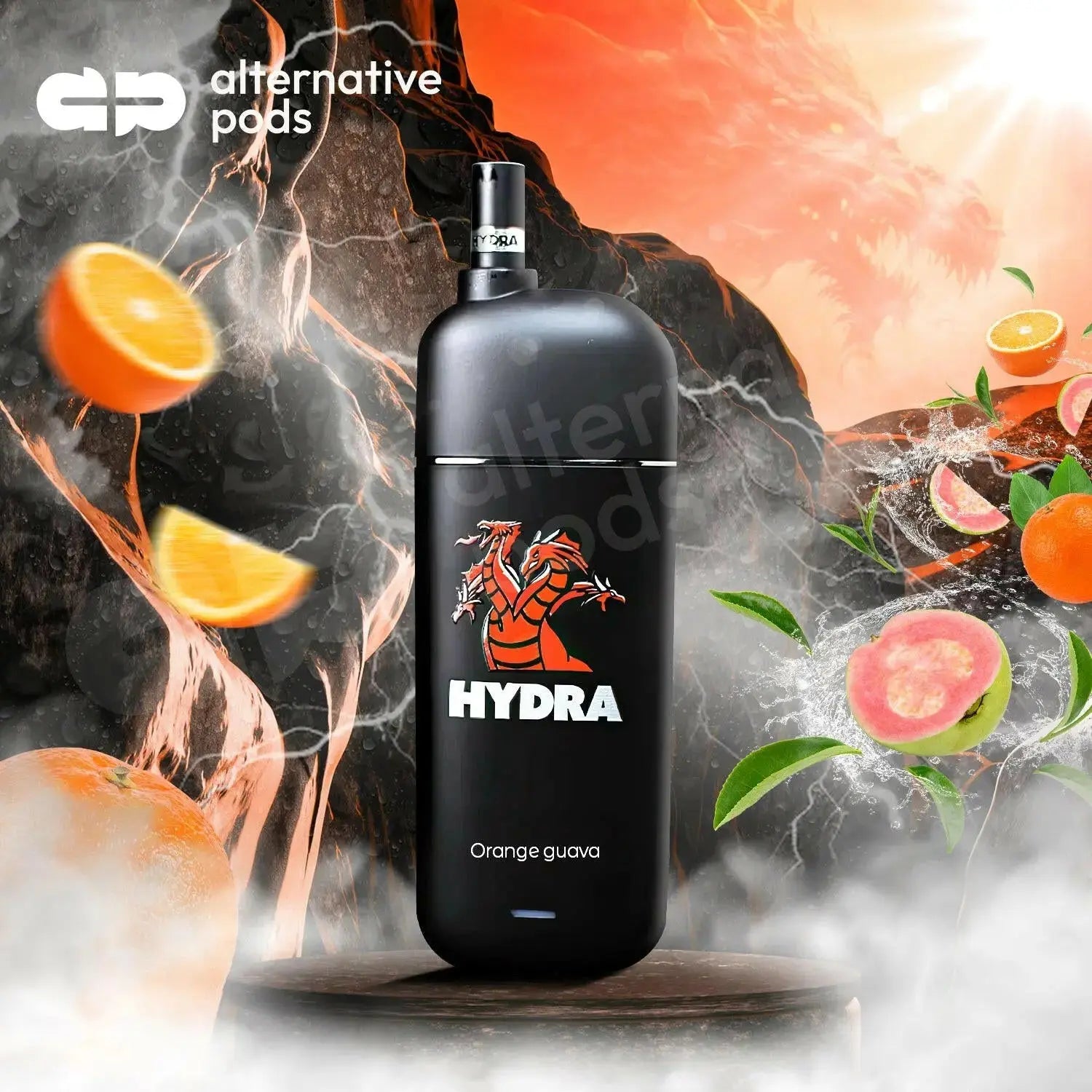 Hydra 5000 Puffs Disposable Vape with Filters 3% - Orange Guava 