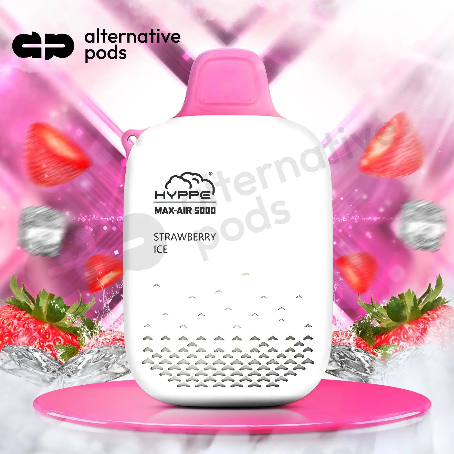 Hyppe Max Air 5000 Puffs Disposable Vape - Strawberry Ice 