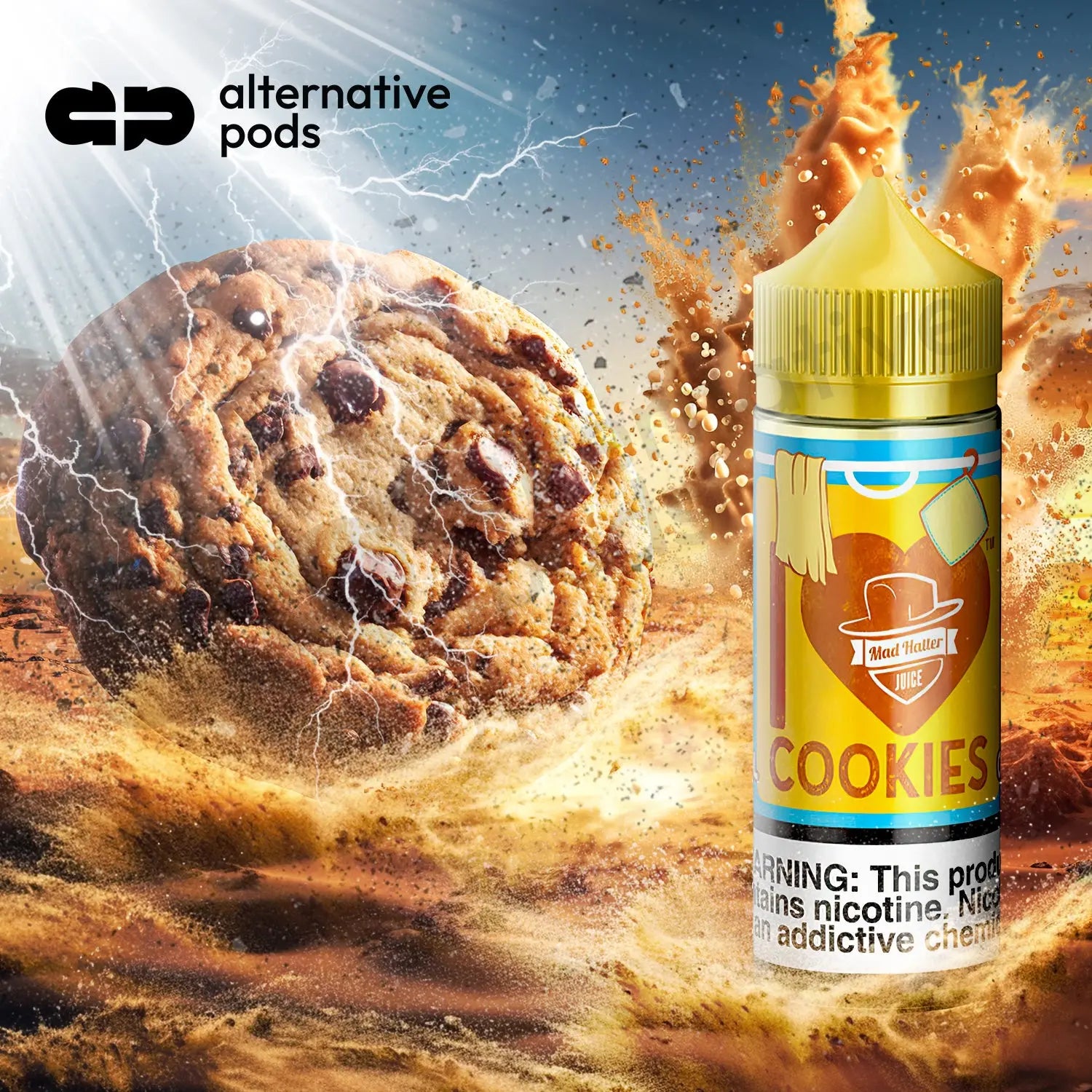 I Love Cookies By Mad Hatter E-Liquid 60ML - Alternative pods | Online Vape & Smoke Shop