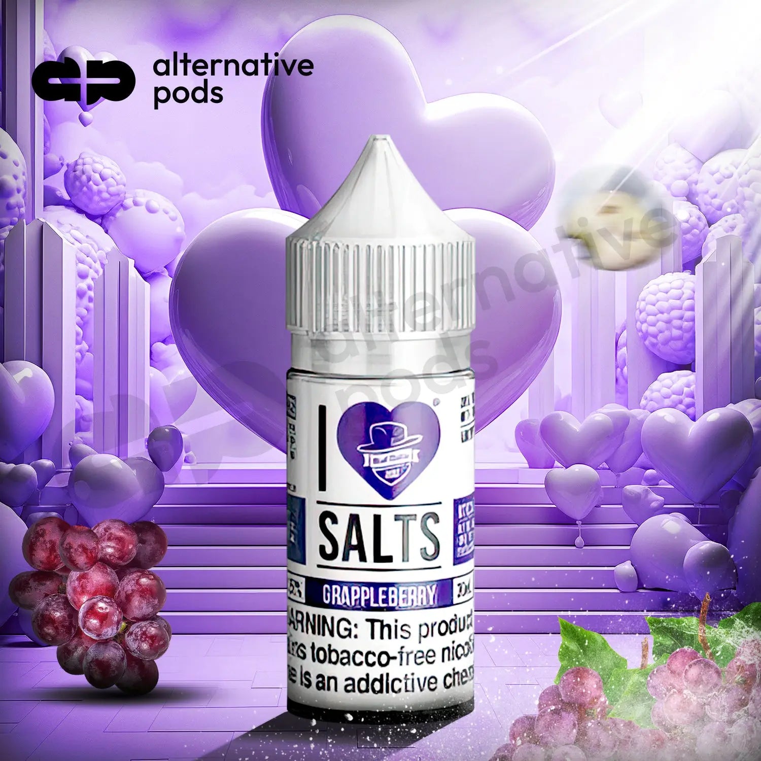 I Love Salts Nicotine Salt E-Liquid By Mad Hatter 30ML - Alternative pods | Online Vape & Smoke Shop