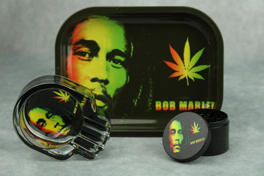 Small Rolling Tray Bundle with Hand pipe, Grinder and Ashtray