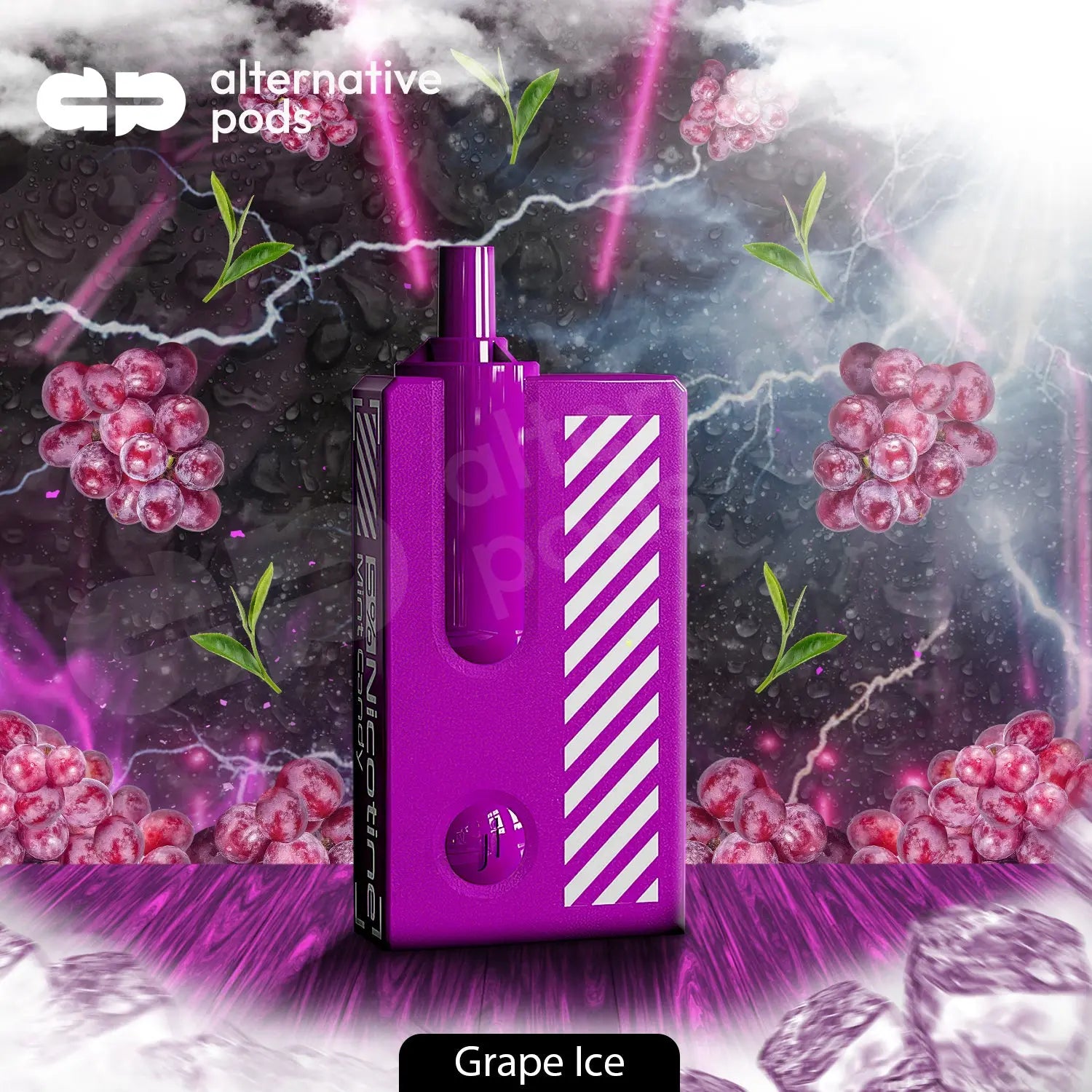 Idols Mega 5300 Puffs Disposable Vape SALE - Grape Ice 