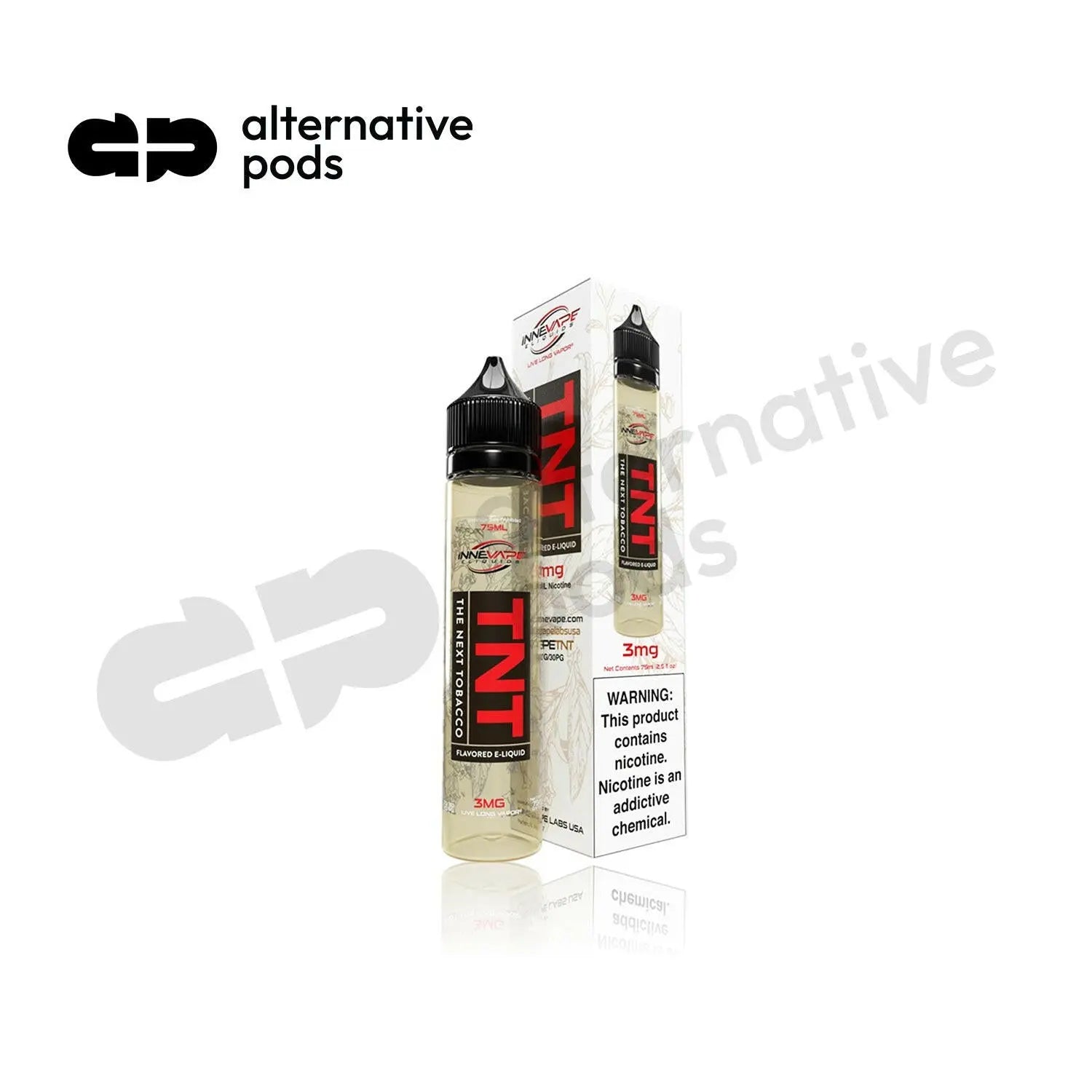 Innevape E-Liquid 75ML Regular Nicotine - Alternative pods | Online Vape & Smoke Shop