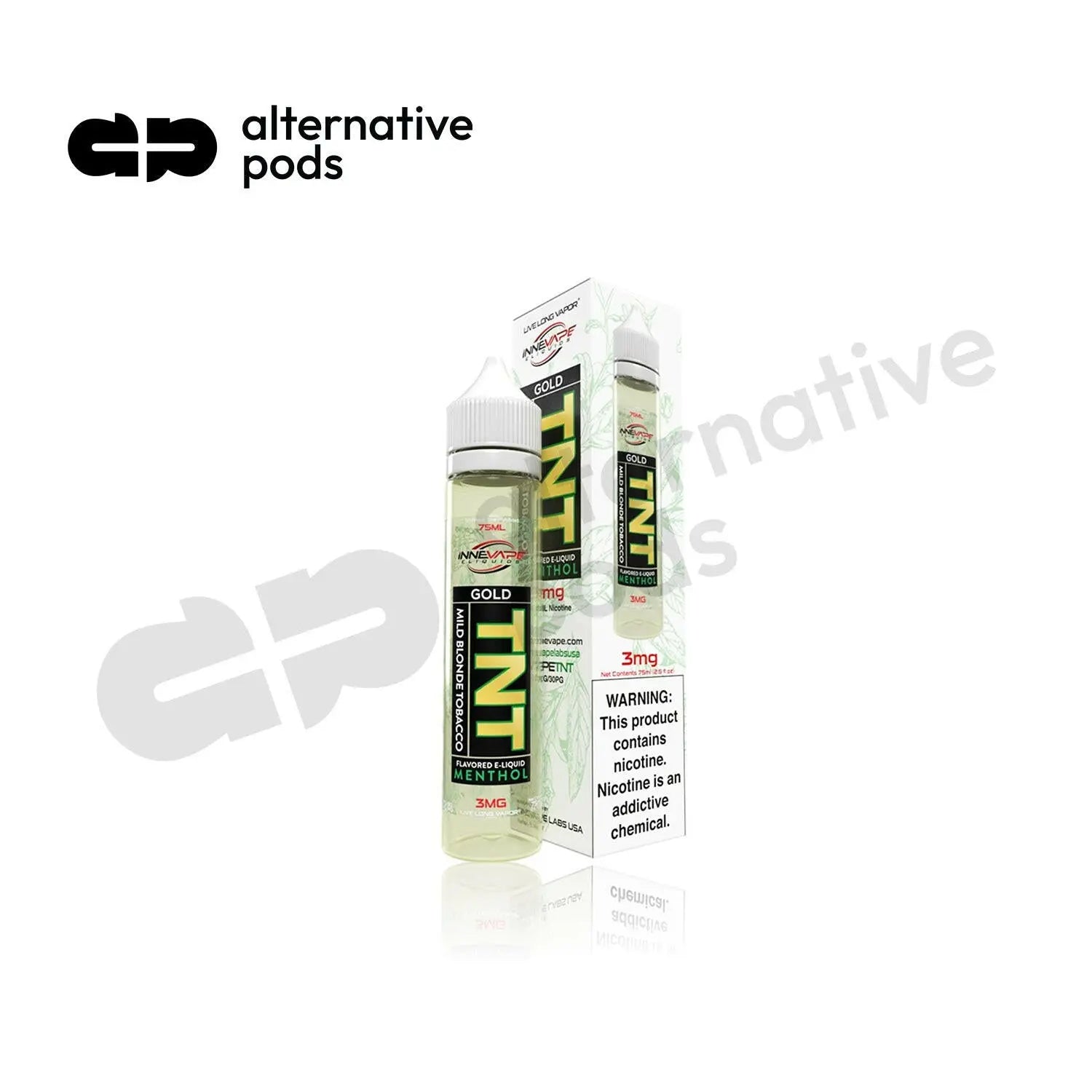 Innevape E-Liquid 75ML Regular Nicotine - Alternative pods | Online Vape & Smoke Shop