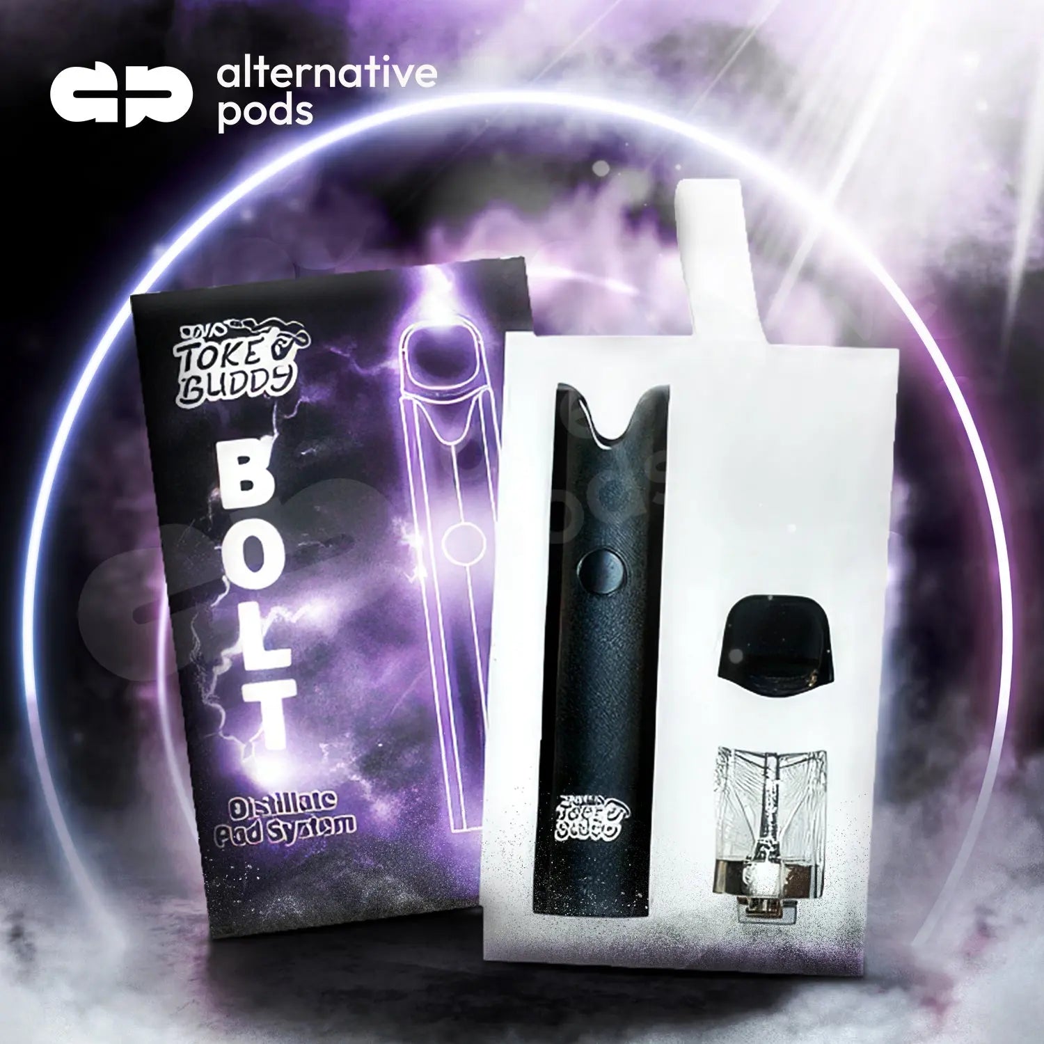 Jay's Toke Buddy Bolt Distillate Variable Voltage Rechargeable Pod System - Alternative pods | Online Vape & Smoke Shop