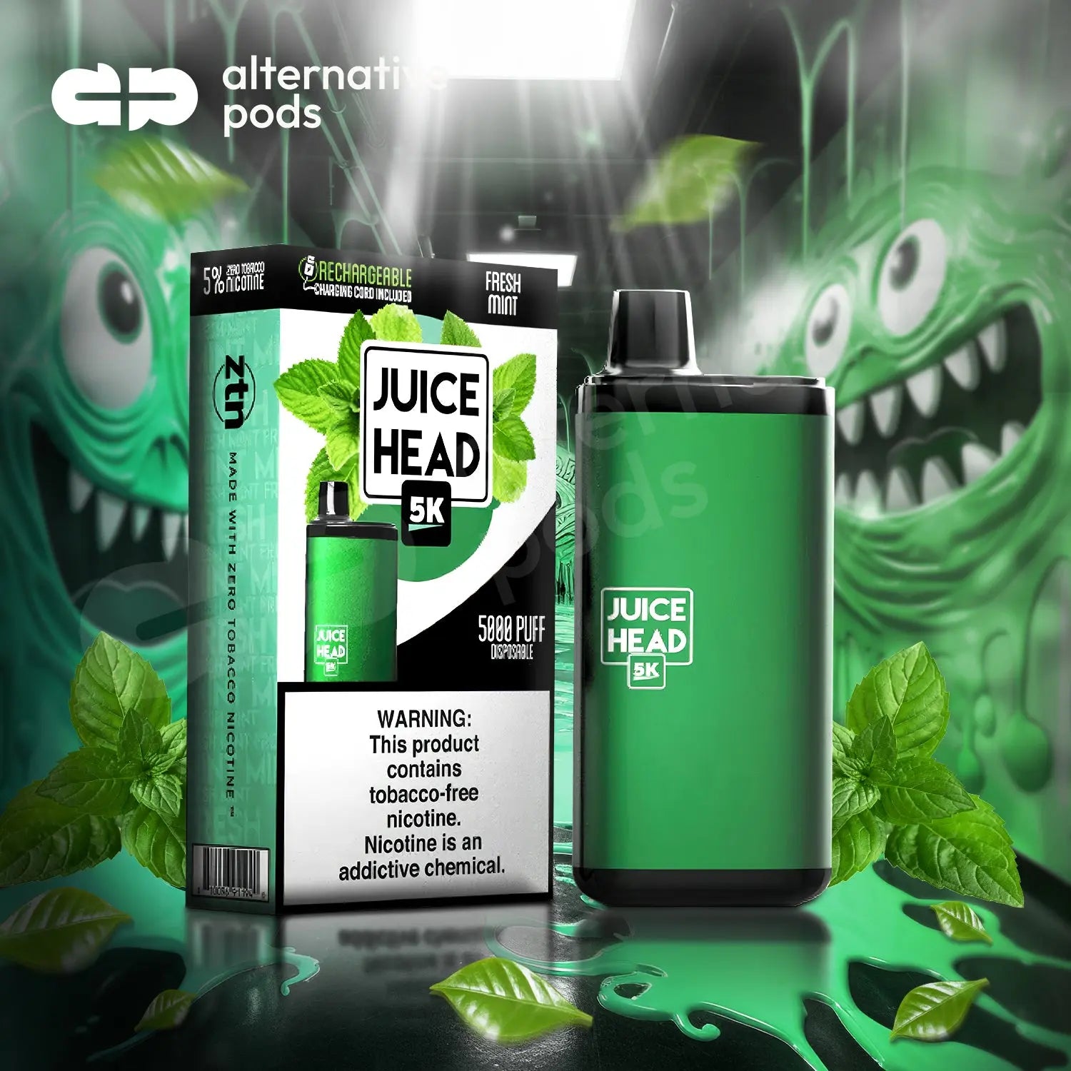 Juice Head 5K 14ML 5000 Puffs Disposable Vape - Alternative pods | Online Vape & Smoke Shop