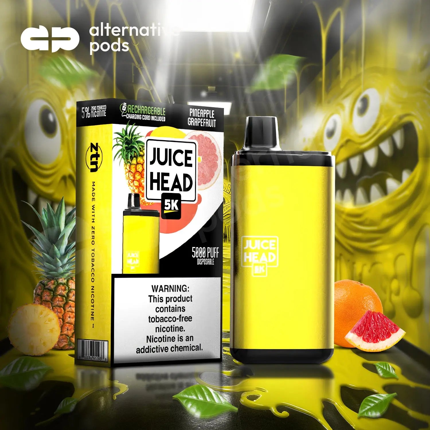 Juice Head 5K 14ML 5000 Puffs Disposable Vape - Alternative pods | Online Vape & Smoke Shop
