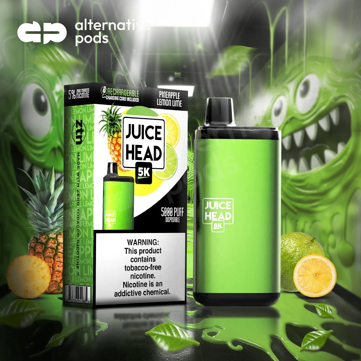 Juice Head 5K 14ML 5000 Puffs Disposable Vape - Alternative pods | Online Vape & Smoke Shop