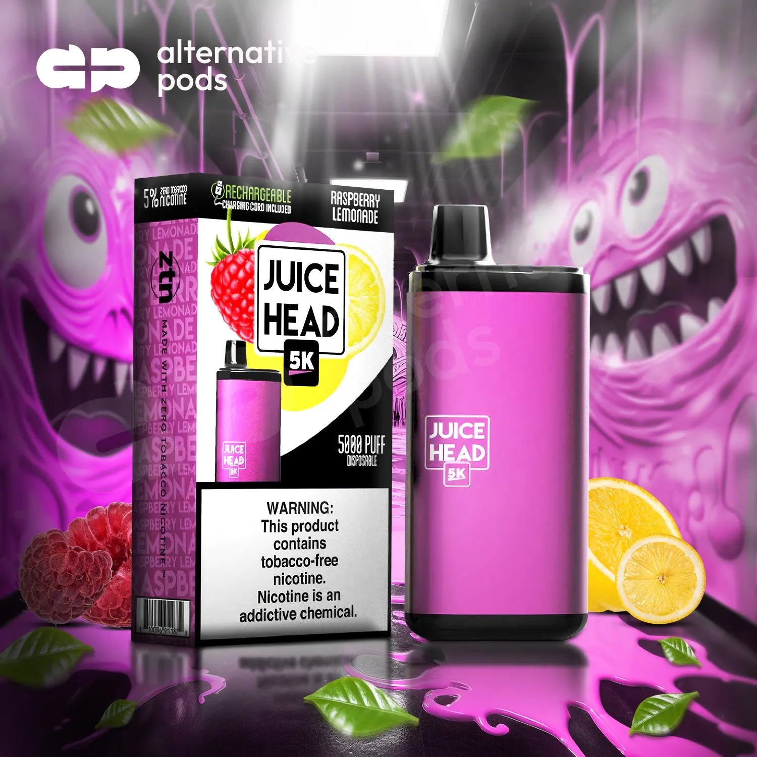 Juice Head 5K 14ML 5000 Puffs Disposable Vape - Alternative pods | Online Vape & Smoke Shop