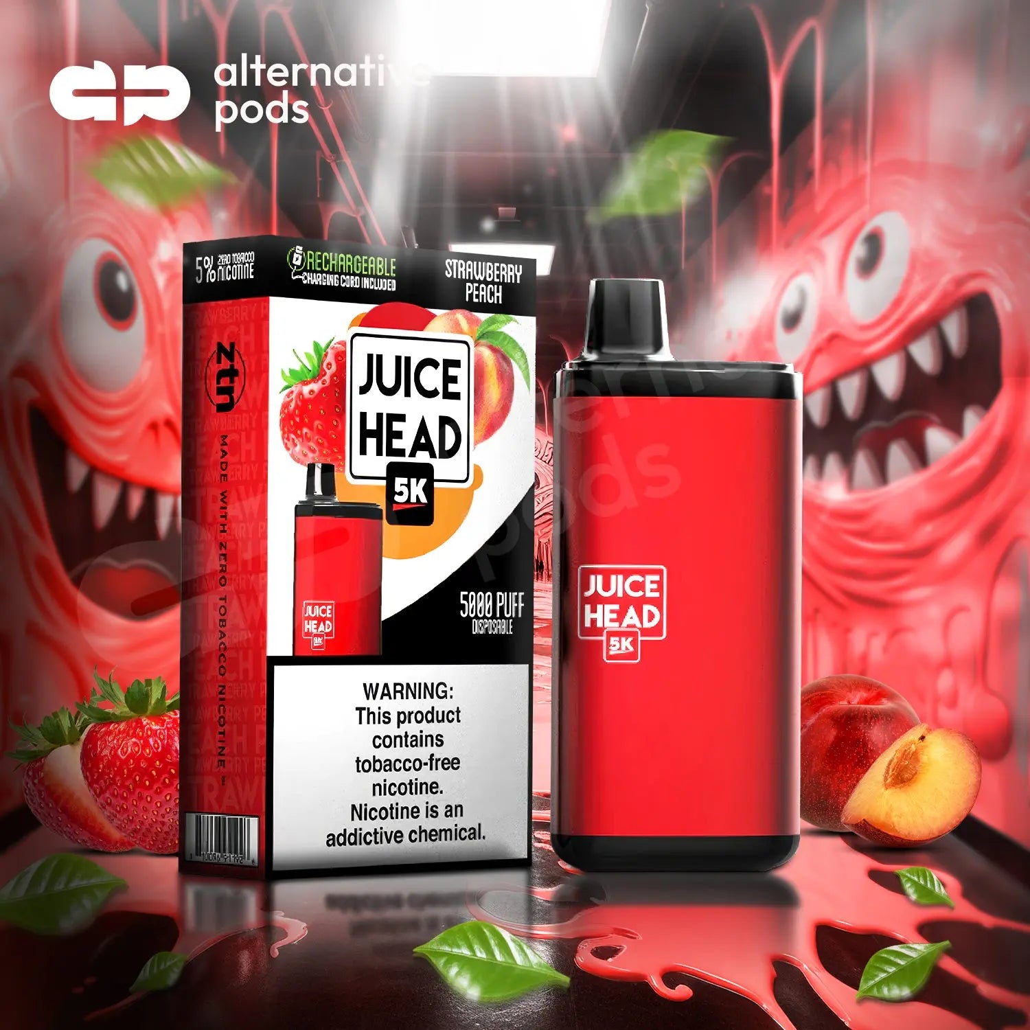 Juice Head 5K 14ML 5000 Puffs Disposable Vape - Alternative pods | Online Vape & Smoke Shop
