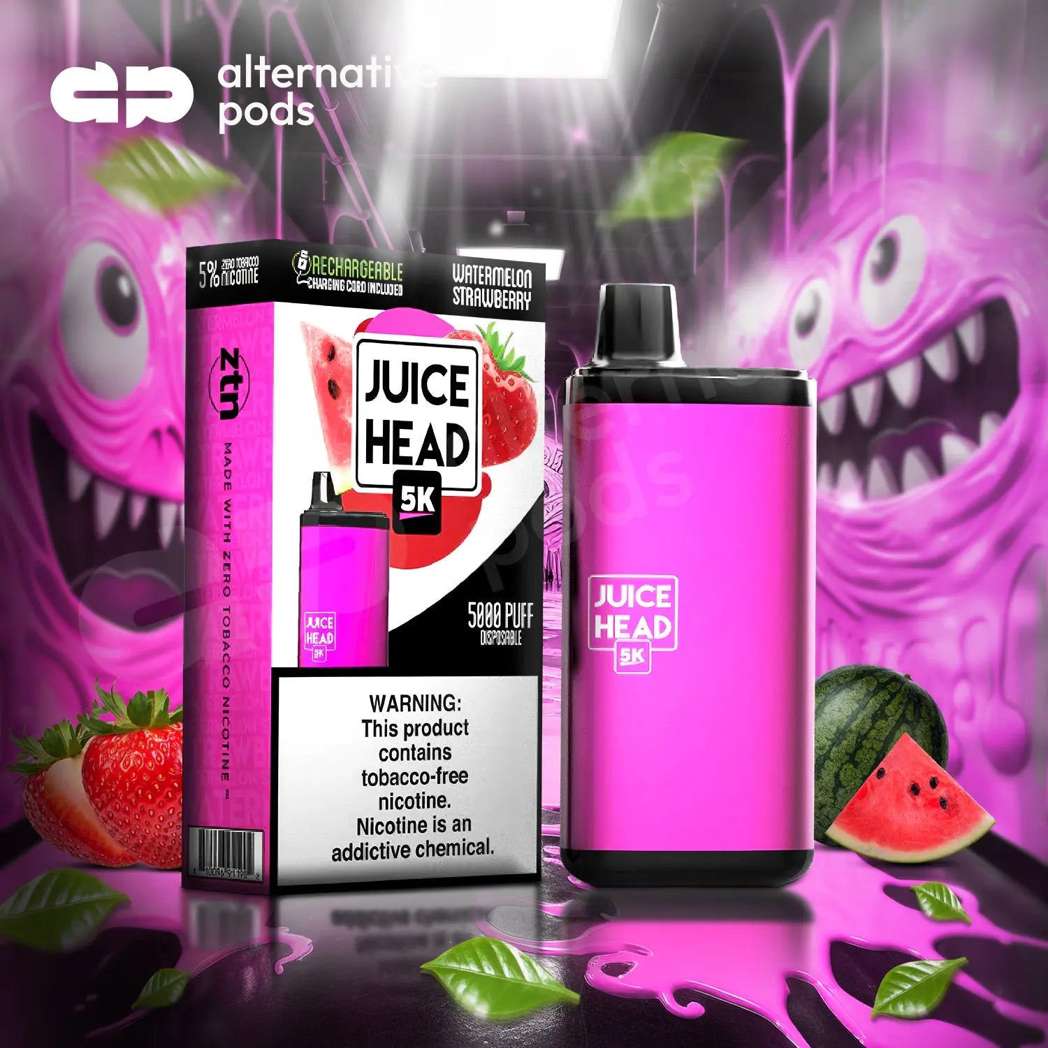 Juice Head 5K 14ML 5000 Puffs Disposable Vape - Alternative pods | Online Vape & Smoke Shop