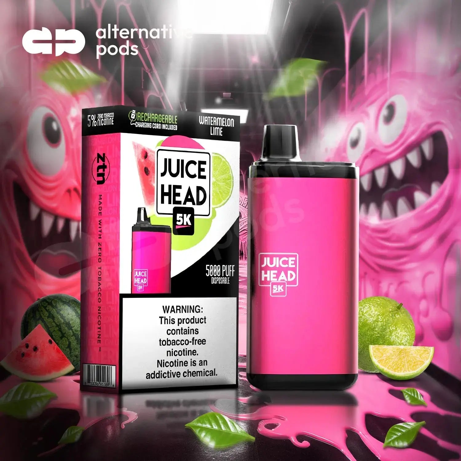 Juice Head 5K 14ML 5000 Puffs Disposable Vape - Alternative pods | Online Vape & Smoke Shop