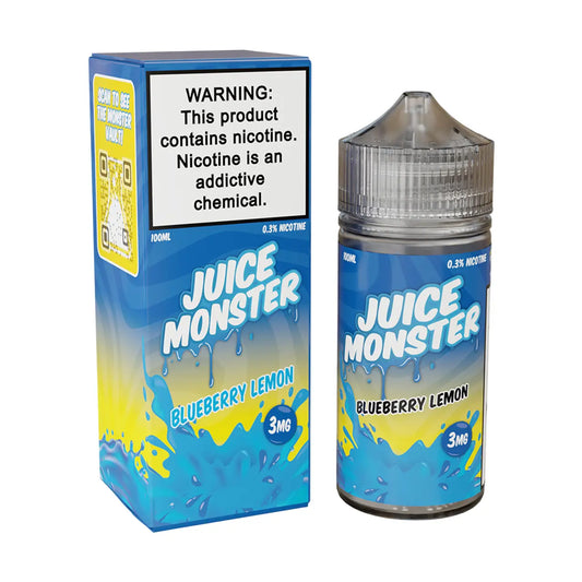 Juice Monster Synthetic Nic E-Liquid 100ML - Blueberry Lemon 