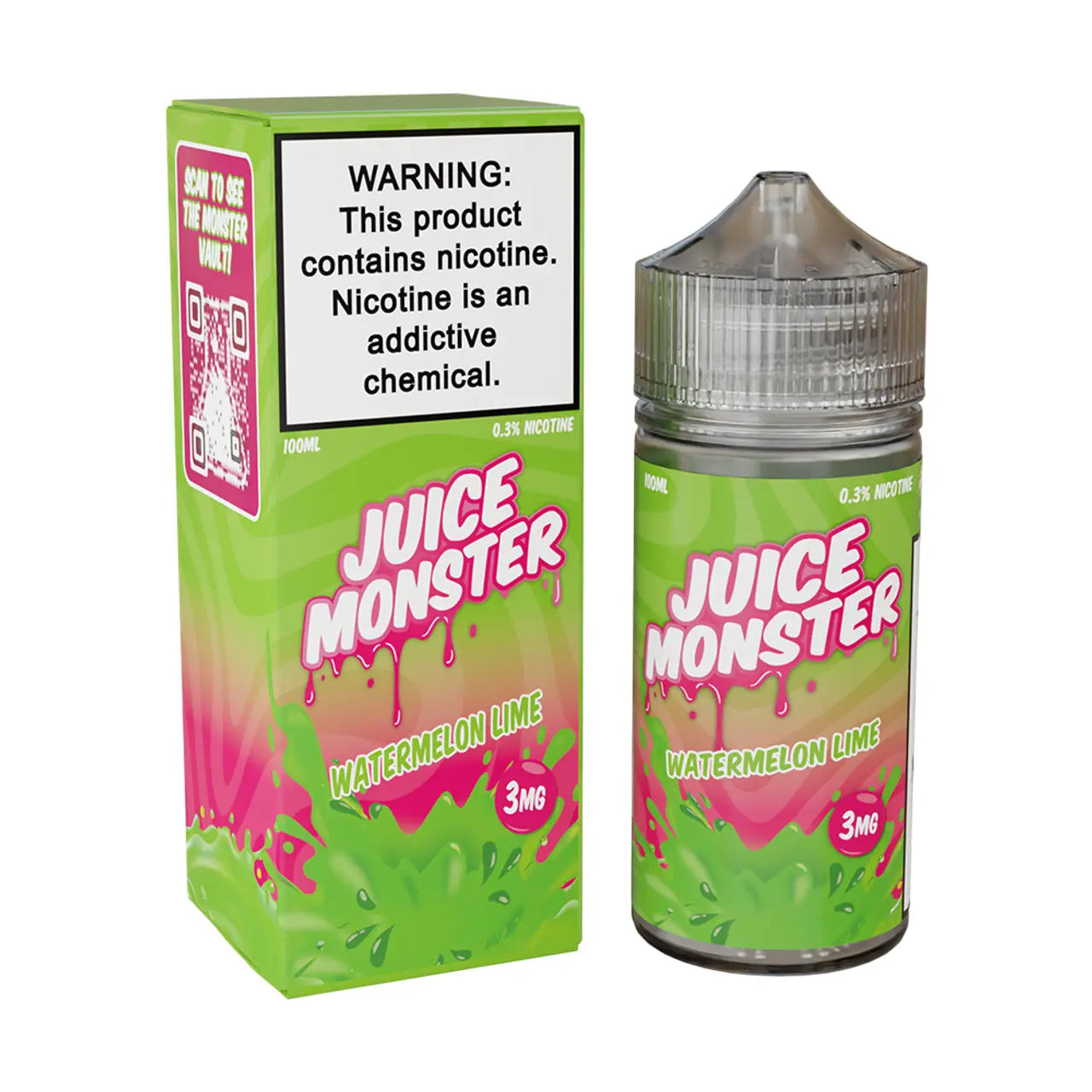 Juice Monster Synthetic Nic E-Liquid 100ML - Watermelon Lime 