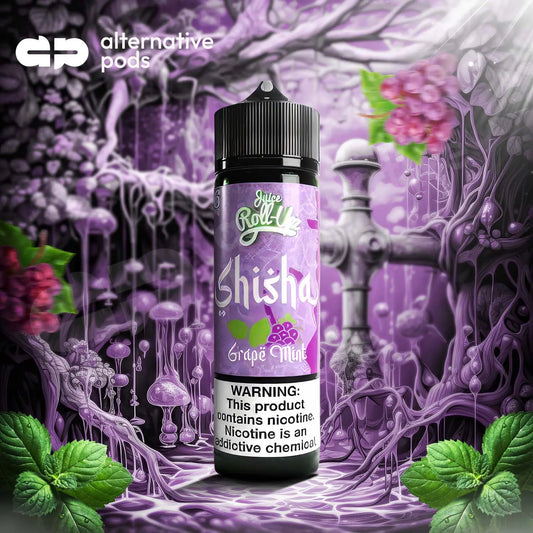 Juice Roll-Upz Shisha E-Liquid 60ML - Grape Mint 