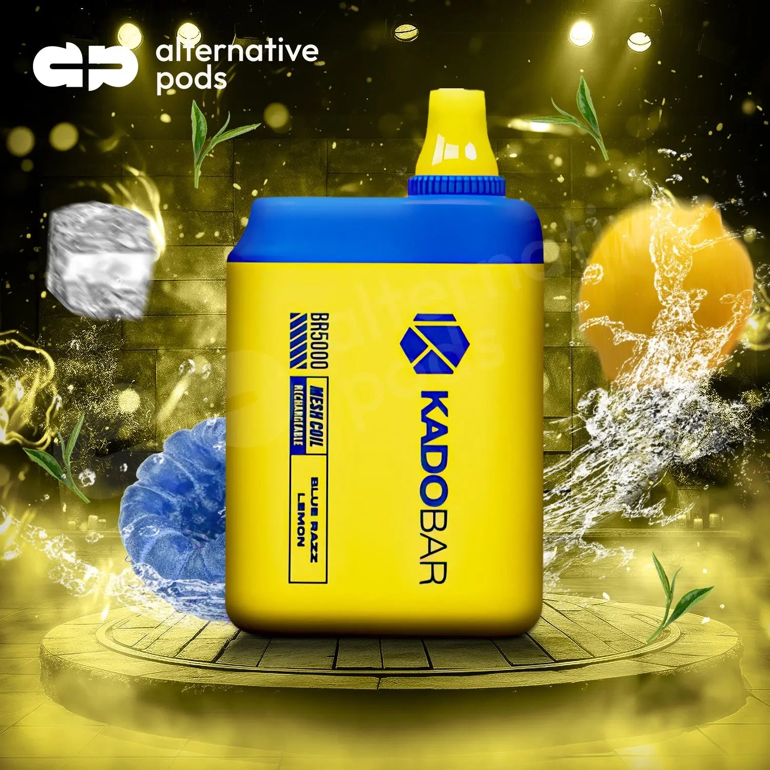 blue and yellow vape Adjust MyFlavor 40K Disposable Vape — $14.99