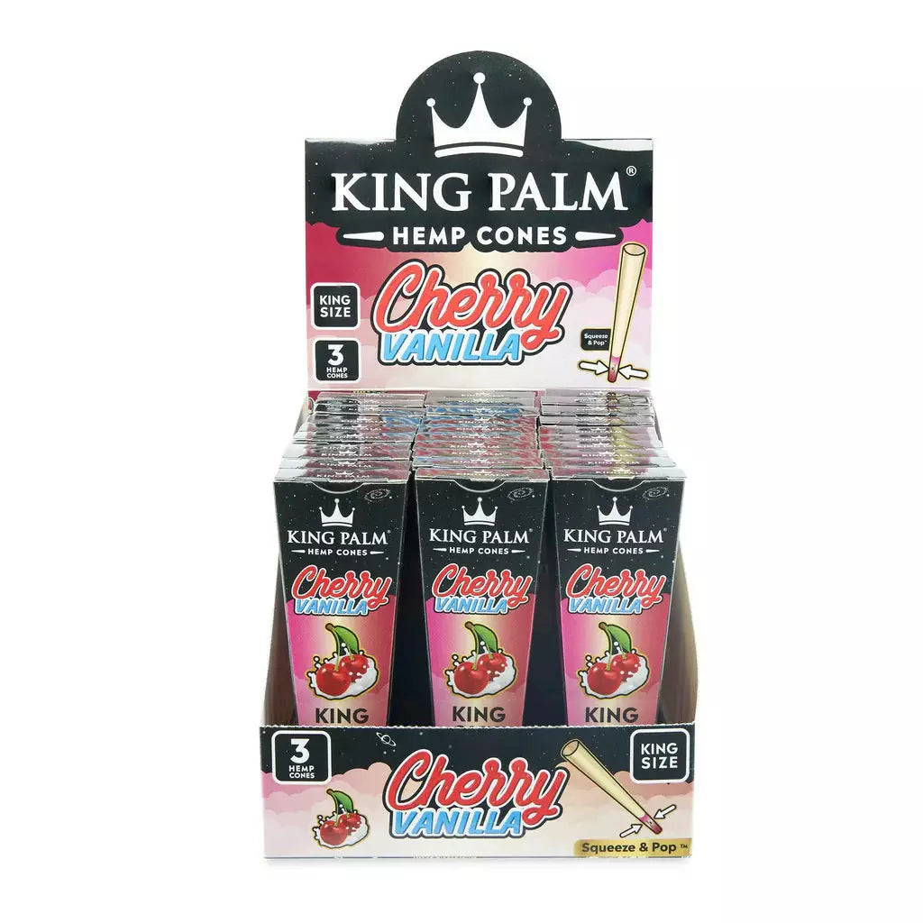 King Palm King Size Hemp Cones Cherry Vanilla