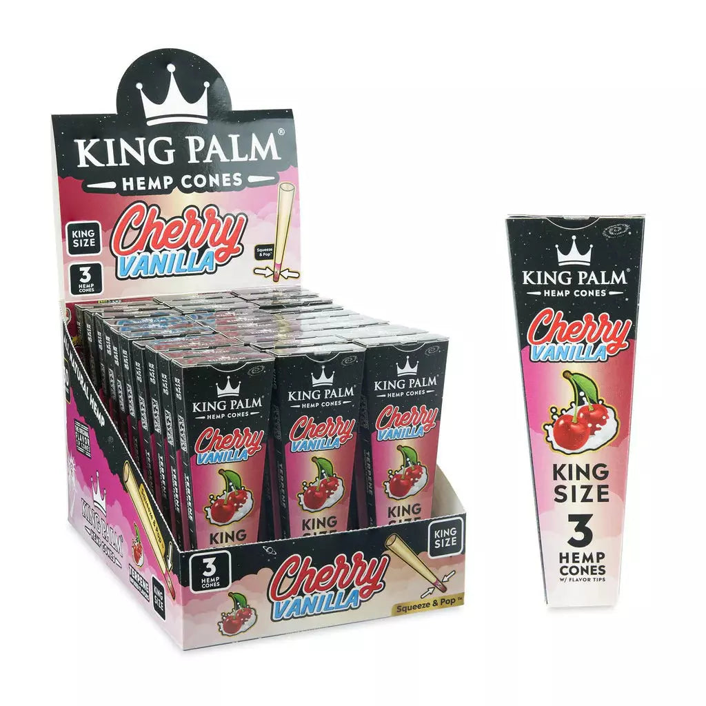King Palm King Size Hemp Cones Cherry Vanilla