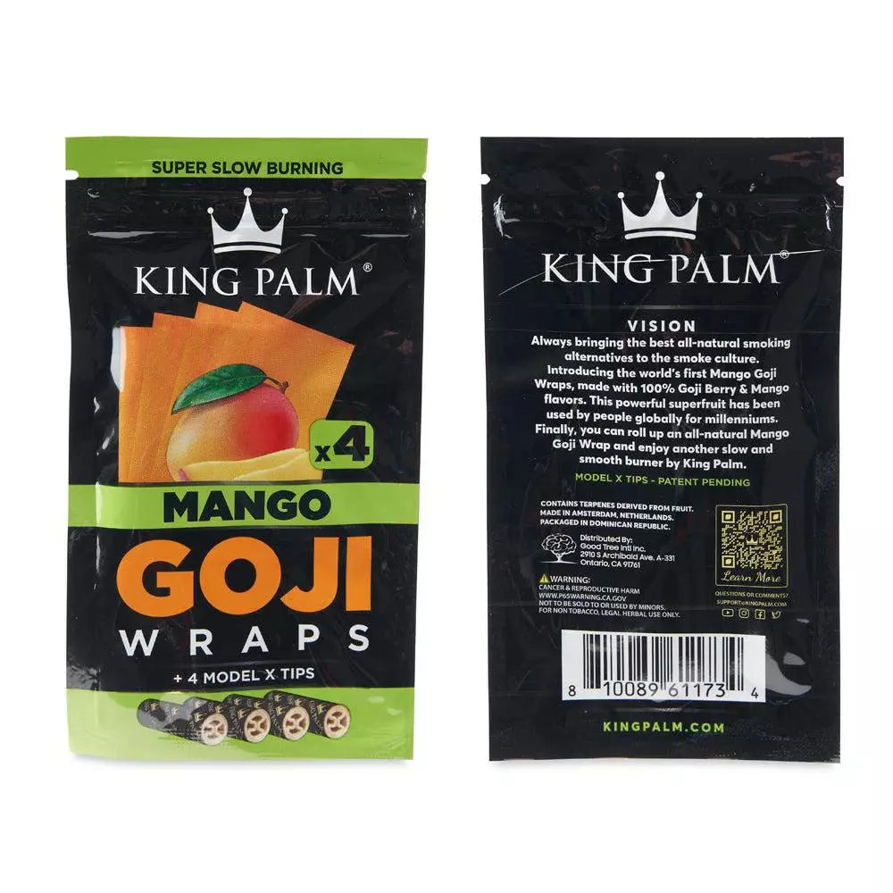 King Palm 4pk Goji Wraps Mango